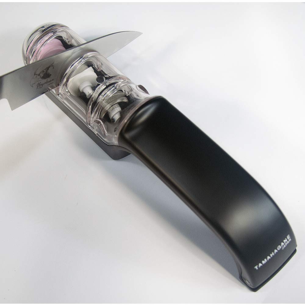 Hyabusa Professional Knife Sharpener - Medium Grit, Black - Perfect for Kitchen, Camping & Outdoor Cooking