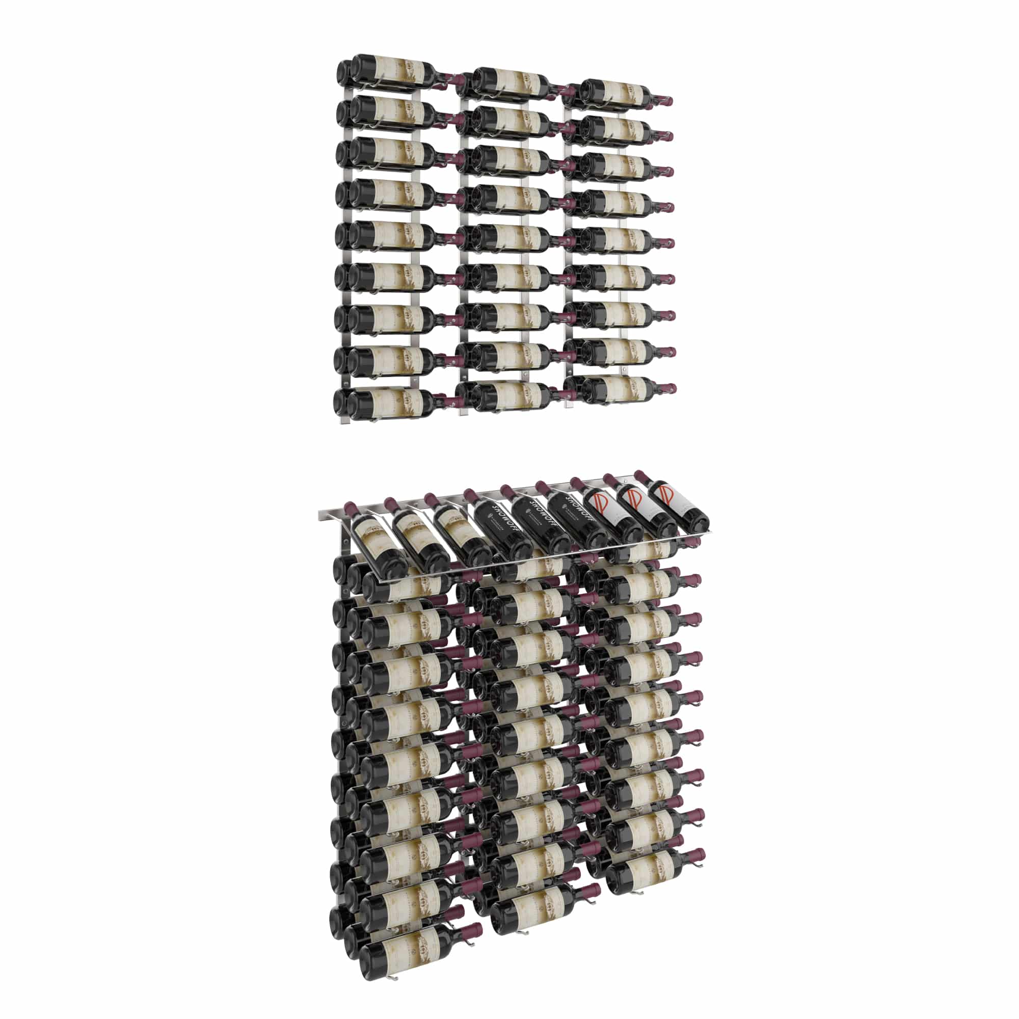 W Series Presentation Row Kit - 144 Bottle Capacity | Premium Wine & Liquor Display for Bars, Restaurants & Retail Stores