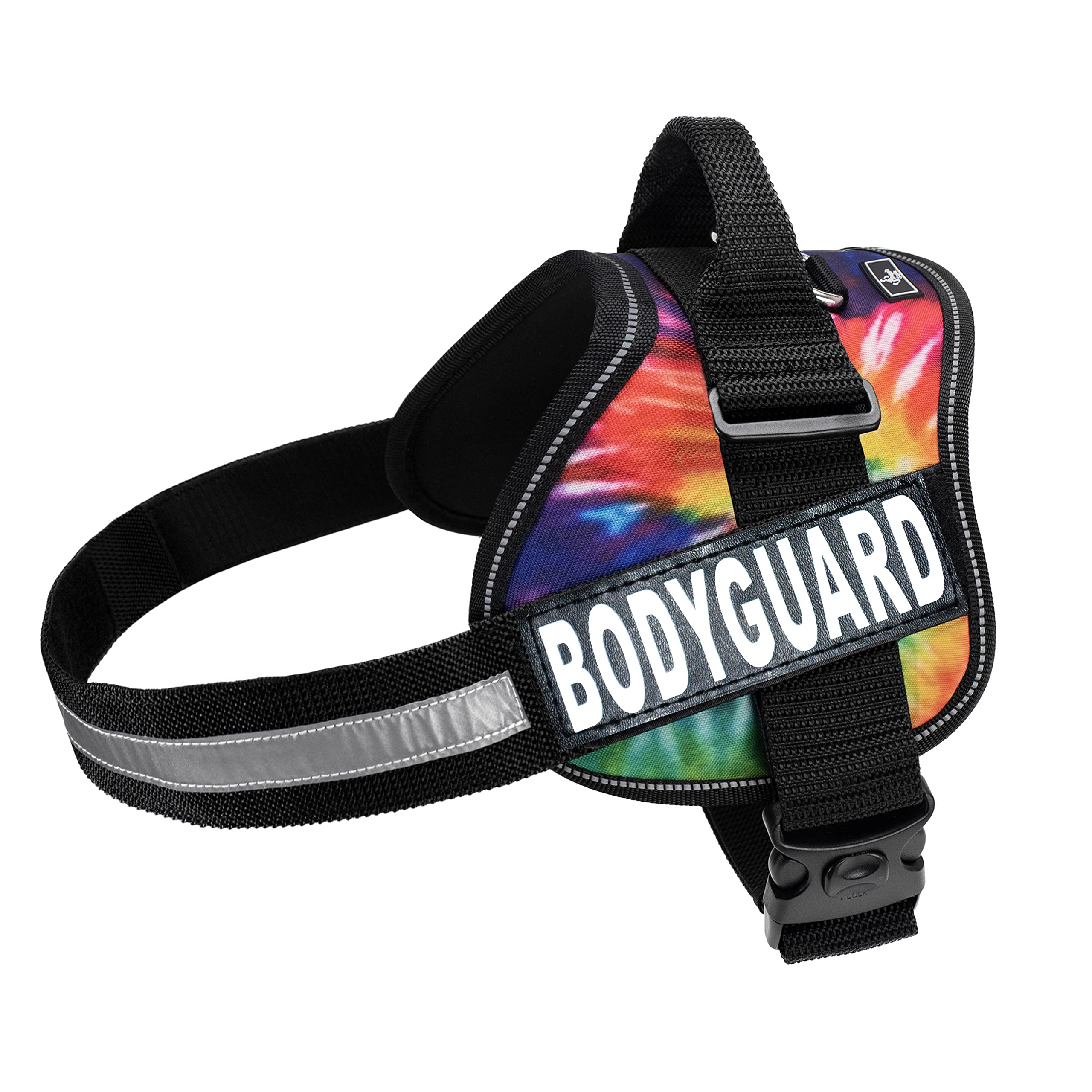 Body Guard Service Dog Vest Harness with Removable Patches - 2 Reflective Patches Included | Adjustable Fit 24-31