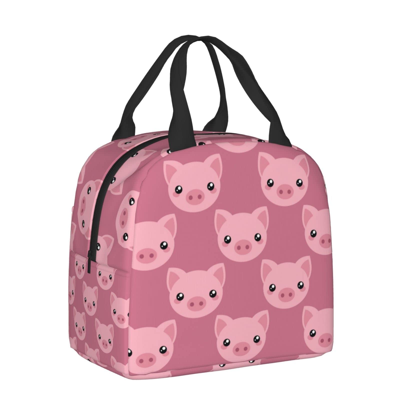 Insulated Cute Cartoon Pig Lunch Box for Kids - Reusable Thermal Lunch Bag for Boys & Girls, Perfect for School, Camping, Hiking, Picnic, Beach & Travel - Ideal for Keeping Food Fresh All Day