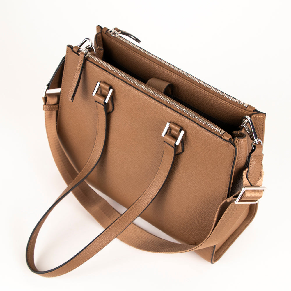 Premium RFID Blocking Leather Tote Bag for Women - Anti-Theft Travel & Work Purse - Stylish Crossbody & Shoulder Bag for Commuting, Shopping & Office Use
