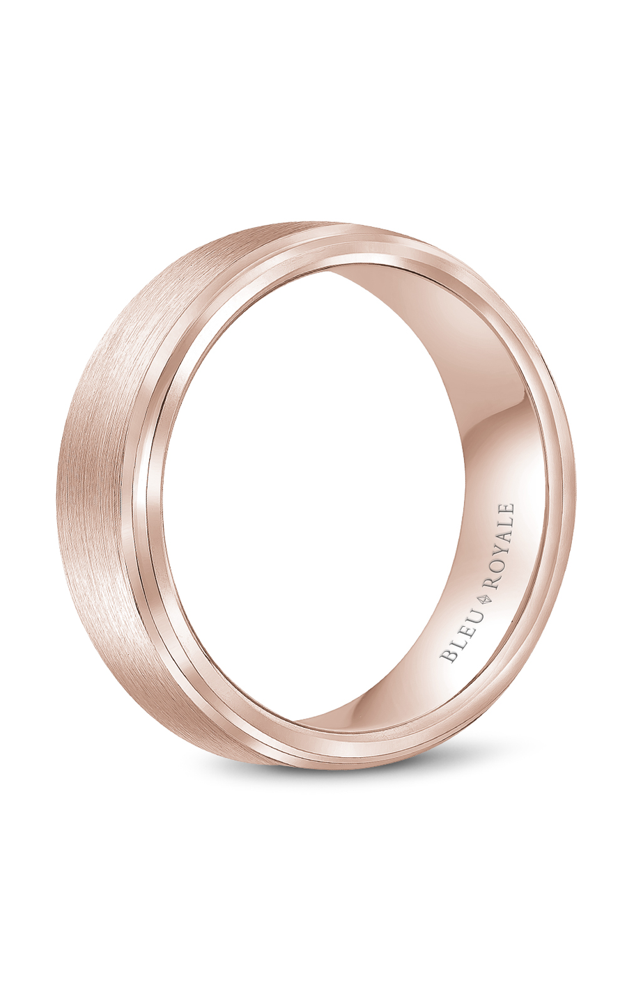 Bleu Royale Men's Wedding Band RYL 036R75 - 14K White Gold Ring for Grooms & Engagement - Perfect for Weddings, Anniversaries & Special Occasions