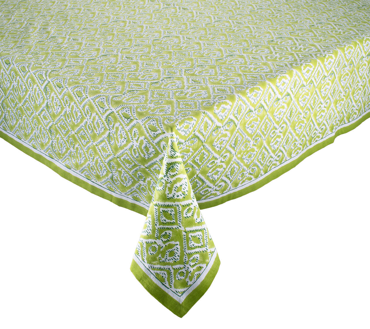 Premium Olive & Green Alfresco Tablecloth for Outdoor Dining – Perfect for Picnics, BBQs, and Garden Parties