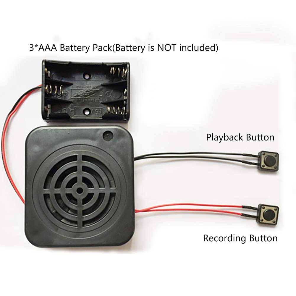 V BESTLIFE DIY 3W Voice Recording Module - Clear Sound 2-Minute Message Box for Stuffed Animals, Gifts & Toys | Perfect for Surprise Proposals, Birthday Presents & Keepsake Memory Bears