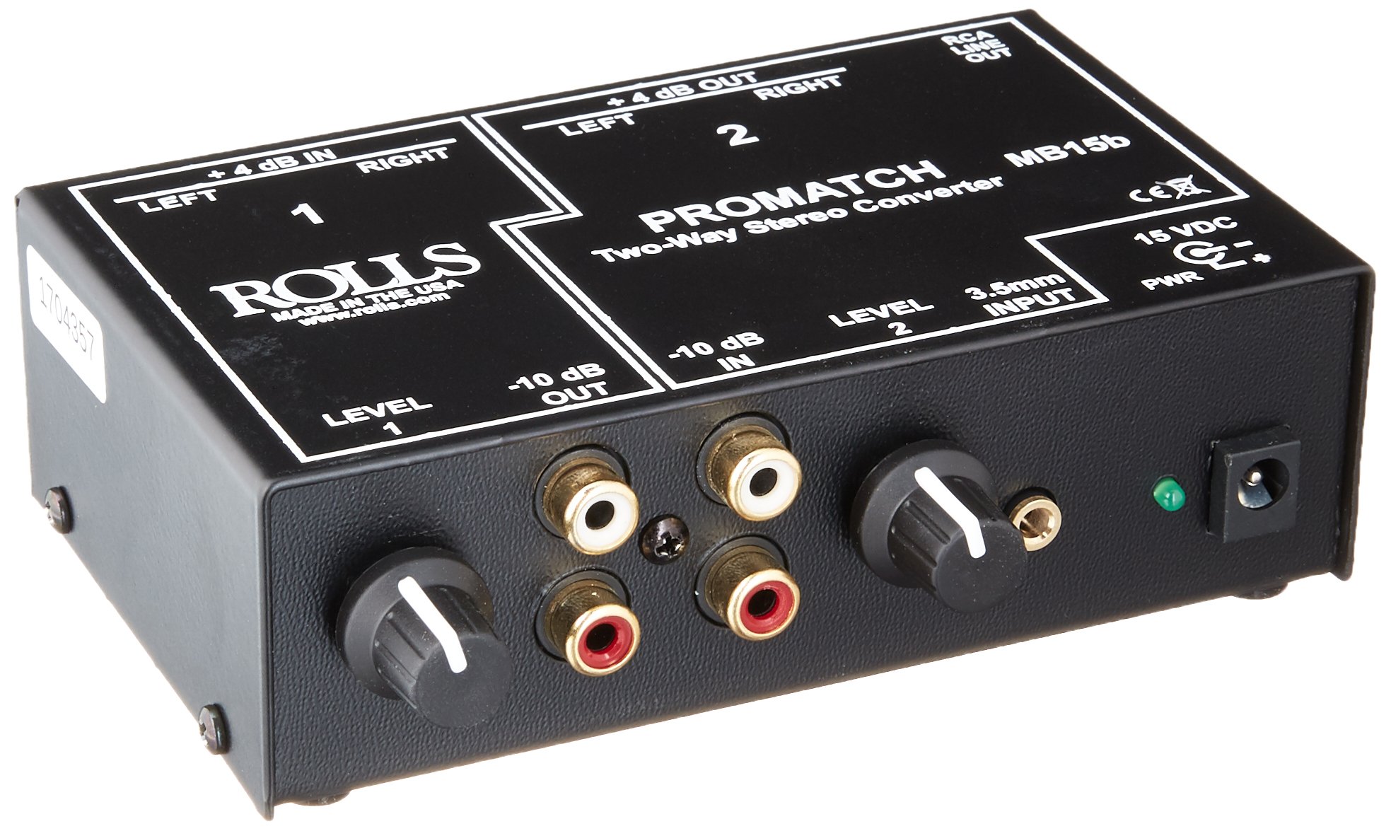 MB15b Promatch 2-Way Stereo Audio Converter - High Quality RCA to XLR Adapter for Professional DJ Equipment & Home Theater Systems - Perfect for Studio Mixing, Live Performances & Audio Signal Conversion