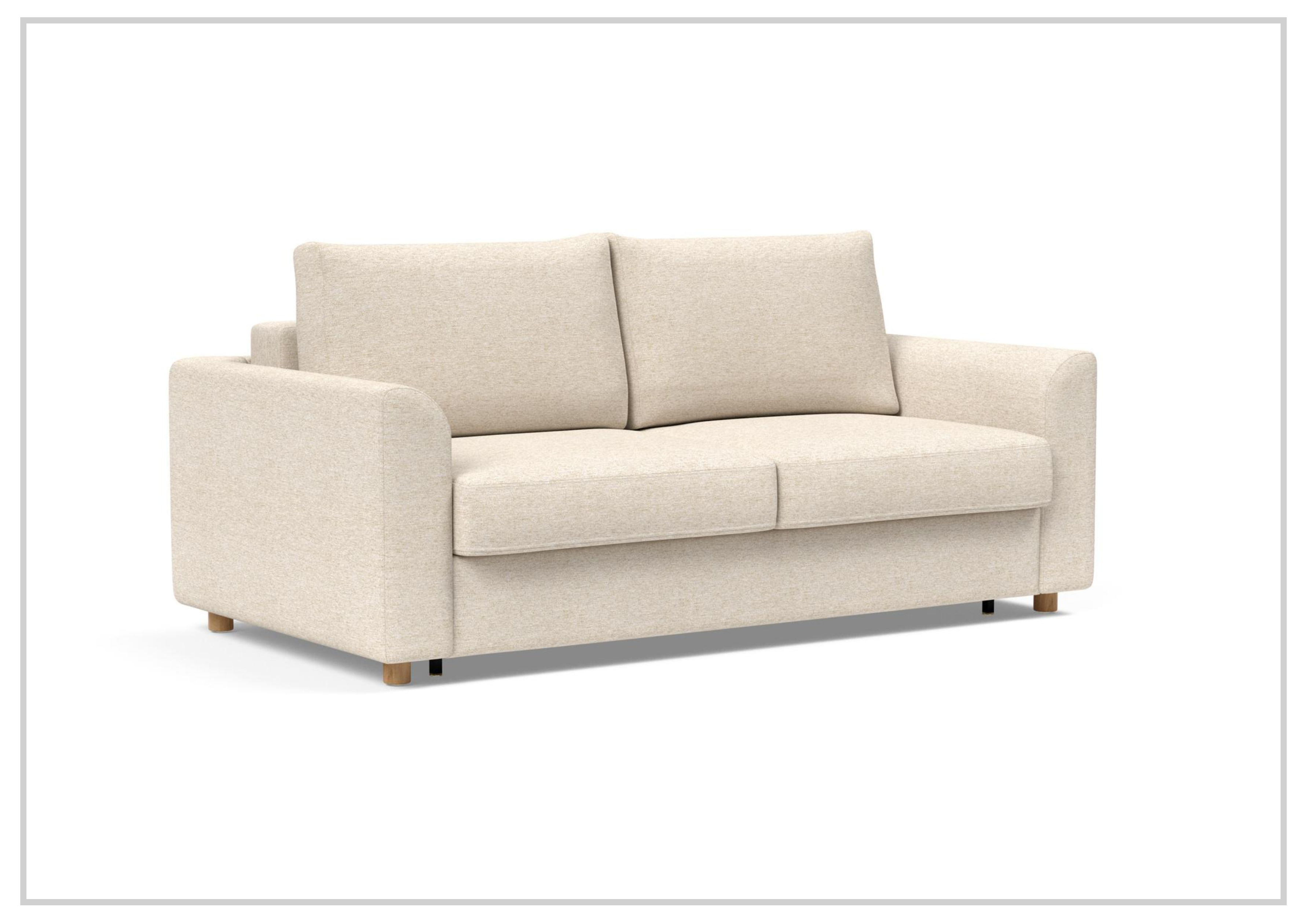 Innovation Living Neah Fabric 2-Seater Queen Size Sleeper Sofa Bed - Convertible Sofa for Small Spaces, Guest Room & Apartment Living