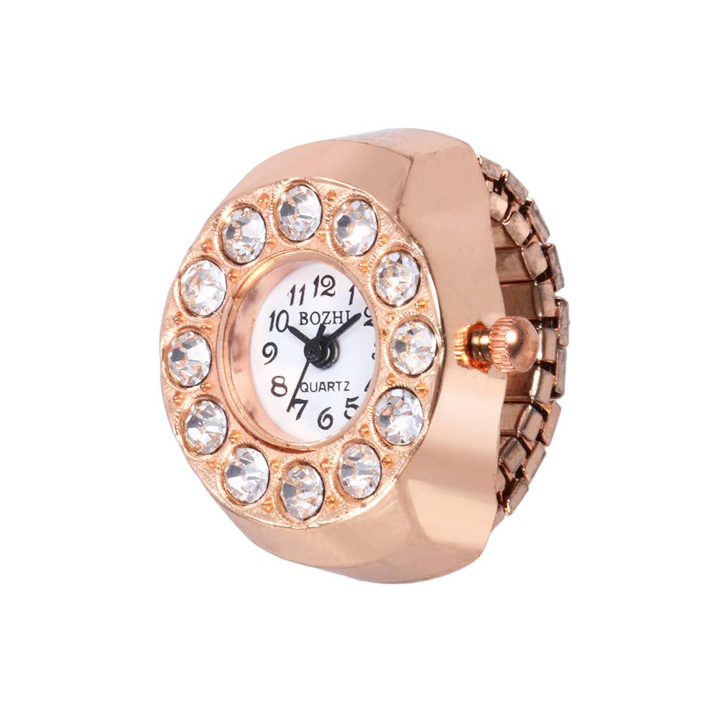 Stylish Women's Quartz Watch with Unique Ring Finger Design - Elegant Analog Steel Band & Cool Dial for Everyday Wear | Perfect for Office, Dating & Casual Outfits