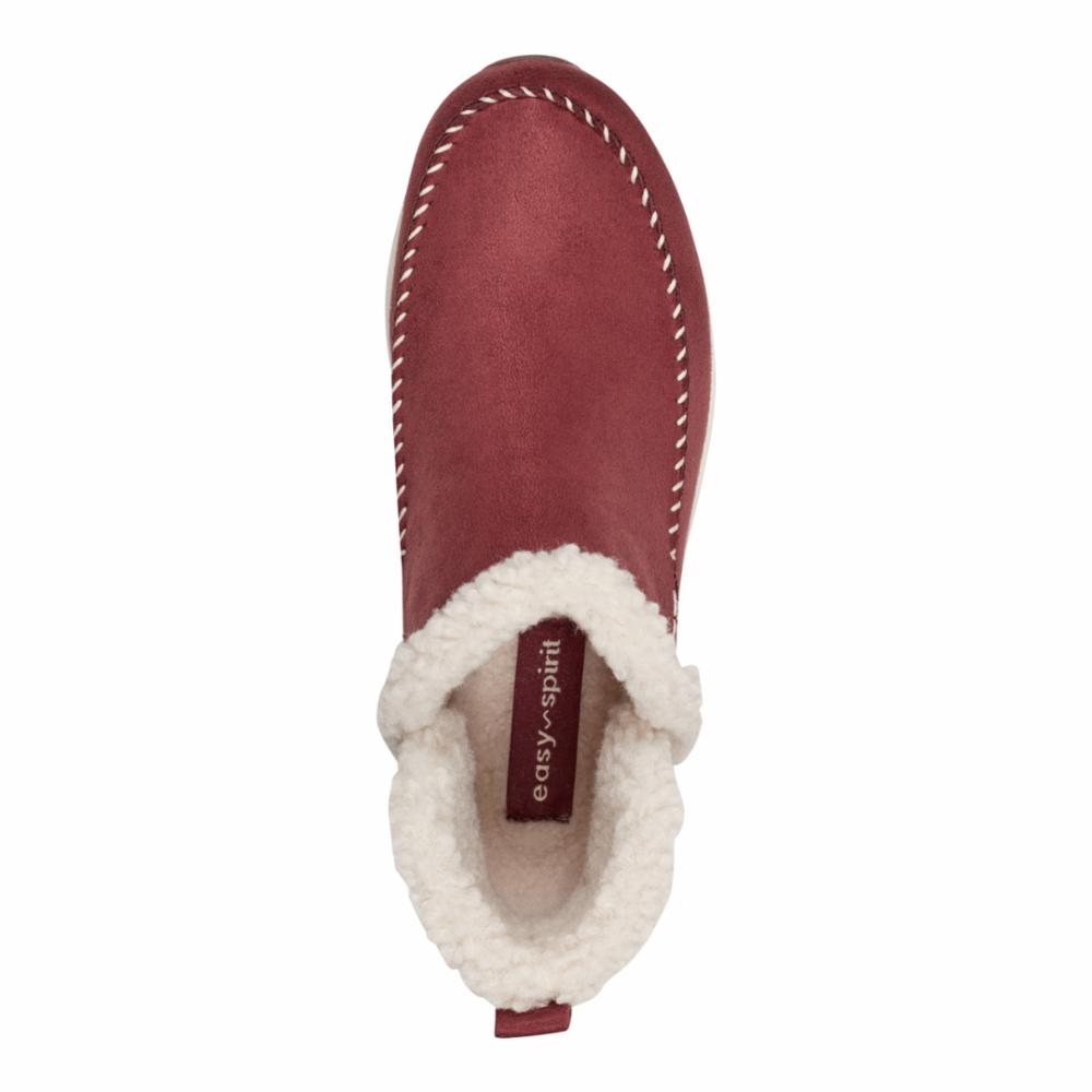 Easy Spirit Women's Tuva2 Red Walking Shoes - Comfortable Slip-On Sneakers for Women | Perfect for Walking, Travel & Everyday Wear