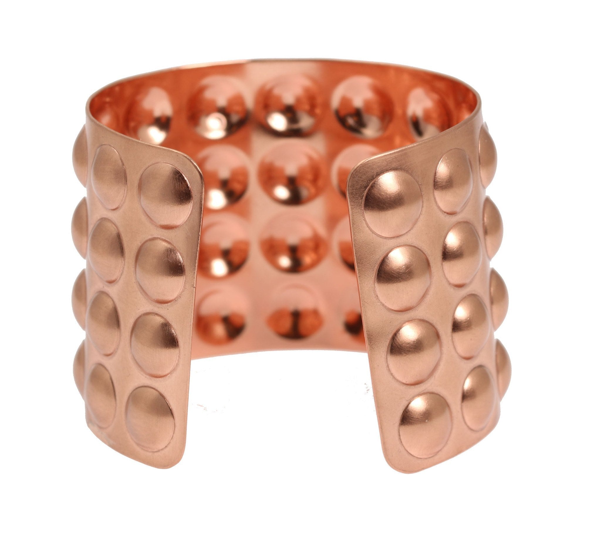 Brushed Copper Bubble Wrap Cuff Bracelet for Women - Trendy Boho Jewelry Gift for Her - Perfect for Parties, Weddings & Everyday Wear