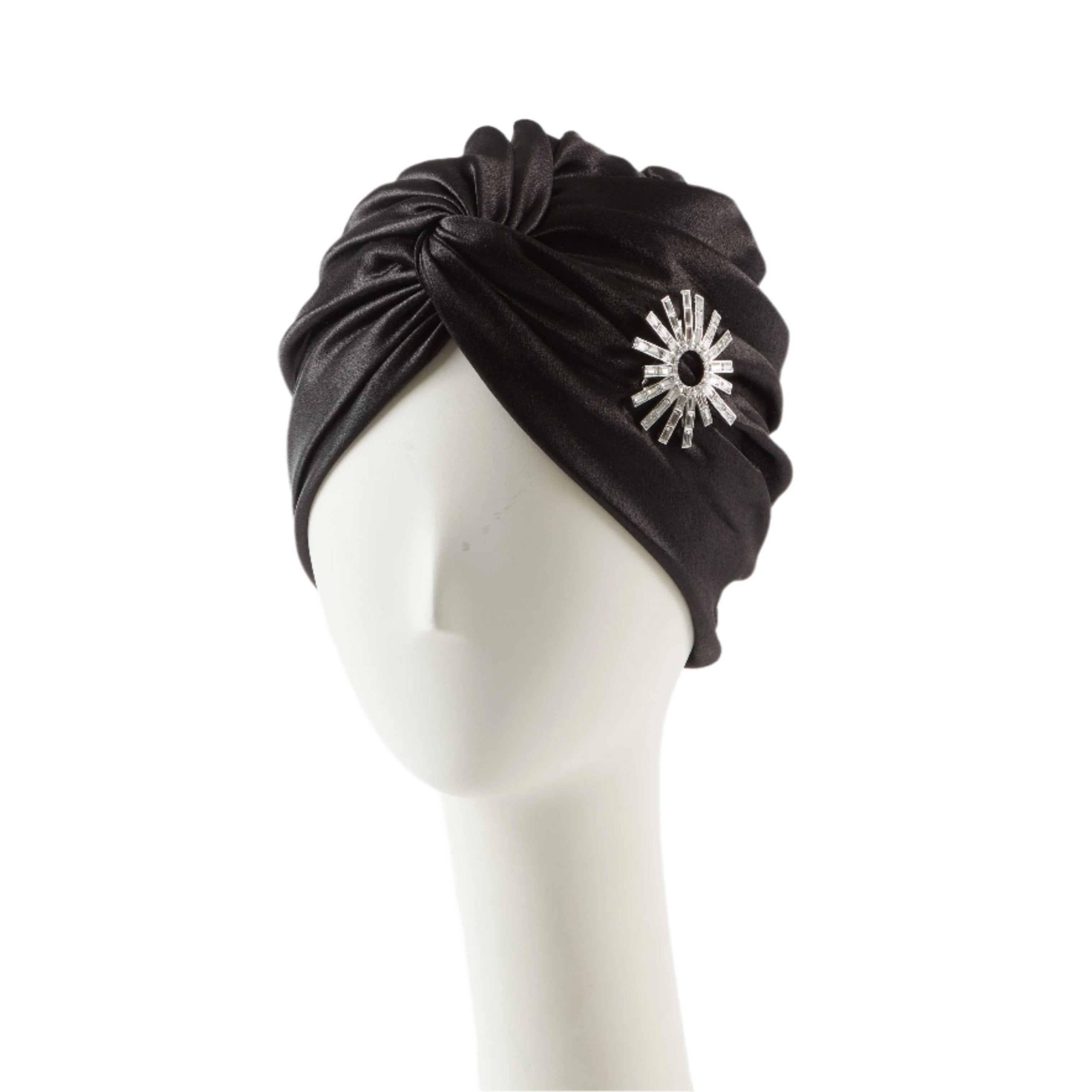 Margaret Satin Turban for Women - Elegant Head Wrap for Hair Loss, Chemo, or Fashion - Perfect for Special Occasions, Weddings, and Everyday Wear