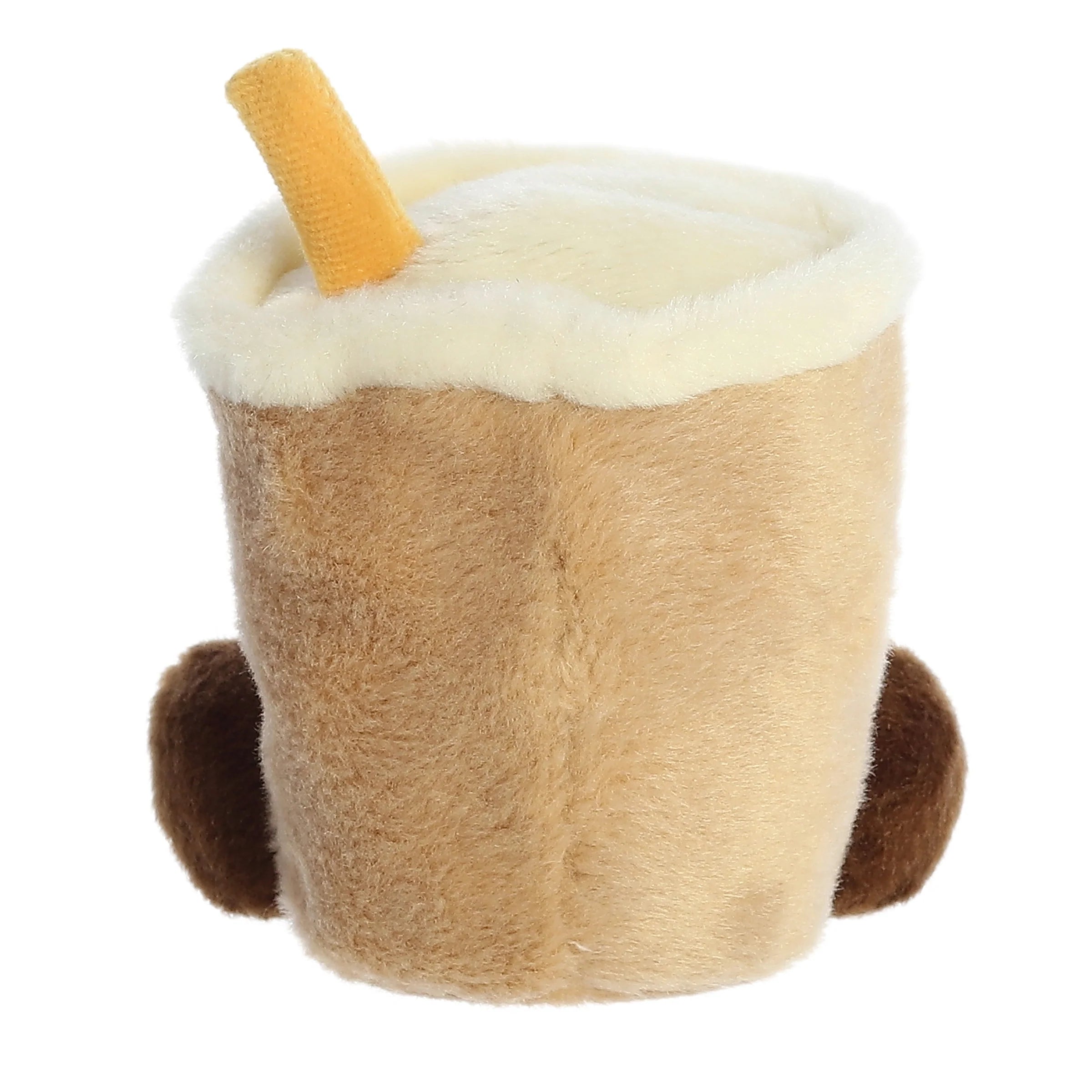 Palm Pals 5 Milky Tea Boba Plush Toy - Cute Kawaii Stuffed Animal for Kids, Gift for Bubble Tea Lovers, Perfect for Bedroom Decor, Desk Companion & Stress Relief