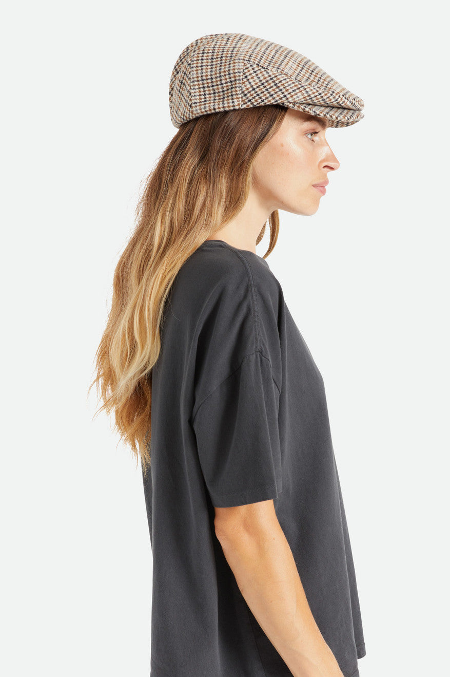 Hooligan Snapback Hat - Off White & Desert Palm - Stylish Baseball Cap for Men & Women - Perfect for Casual Wear, Sports, and Outdoor Activities