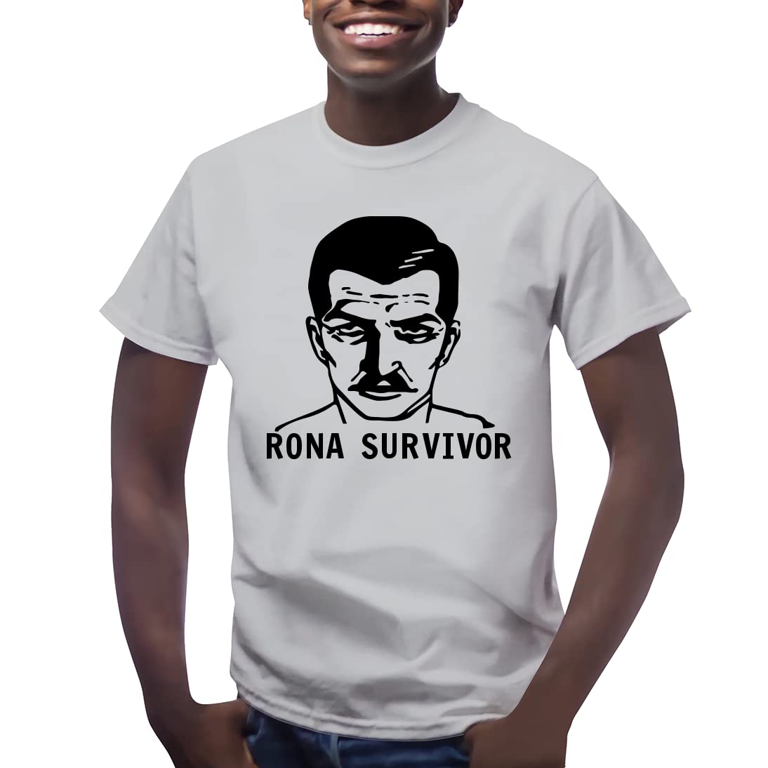 Rona Survivor Anime Men's Short Sleeve T-Shirt - Comfortable Casual Graphic Tee for Gaming, Cosplay & Everyday Wear