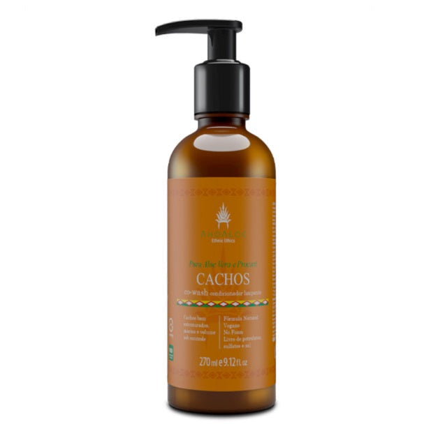 Best Vegan Co-Wash for Curly Hair - Nourishing & Cleansing Hair Care with Aloe Vera, 270ml - Perfect for Daily Curl Definition & Hydration