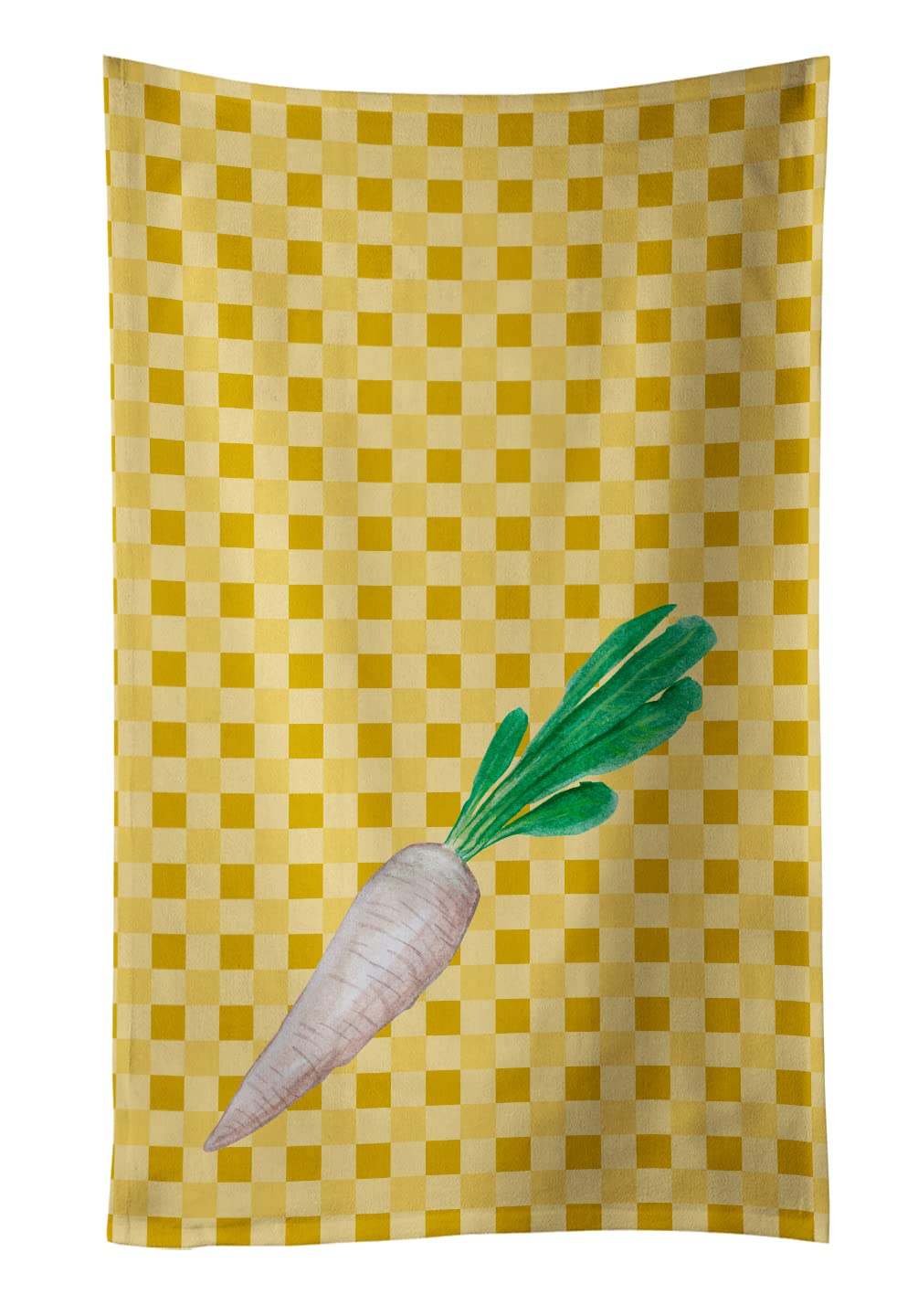 Caroline's Treasures BB7216KTWL White Radish Kitchen Towel Set - Absorbent Dish Cloths, Guest Hand Towels & Decorative Bathroom Towels for Face, Tea, Dishes - Perfect for Kitchen, Bath & Hostess Gifts