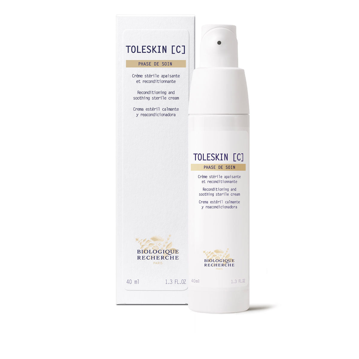Toleskin C Reconditioning & Soothing Sterile Cream - Moisturizing Hand & Body Lotion for Dry Skin Relief - Perfect for Daily Skincare Routine & Post-Treatment Care