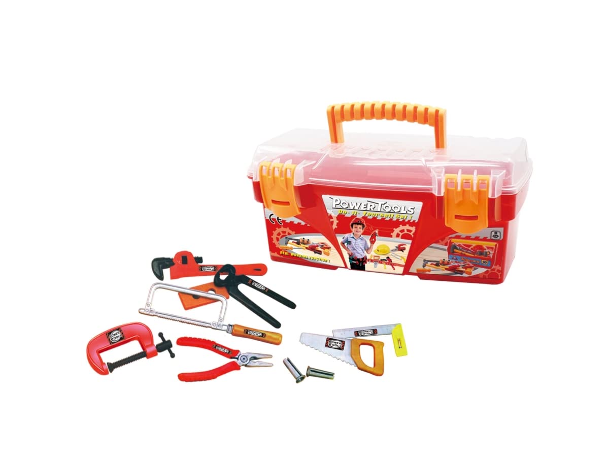 26-Piece Tool Box Set with Removable Tray - Heavy Duty Storage Organizer for Home, Garage & Car Repairs | Durable Hand Tool Kit for DIY Projects & Professional Use