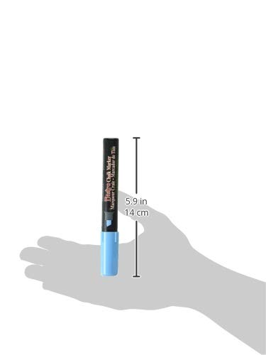 UCHIDA Fluorescent Blue Bistro Chalk Marker - Chisel Tip for Restaurants, Cafes, Signage & Creative Lettering