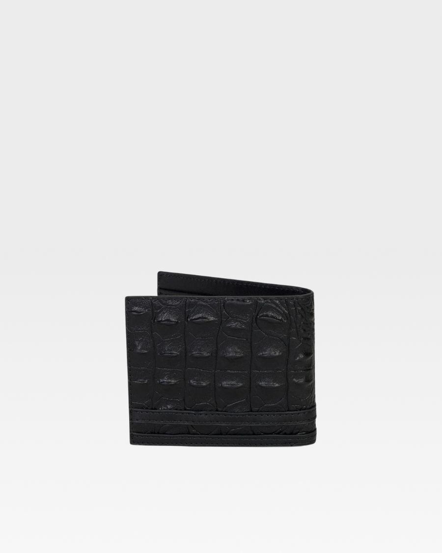 Apollo 2 Slim RFID Blocking Leather Wallet for Men - Black | Minimalist Front Pocket Wallet for Everyday Carry & Travel Security