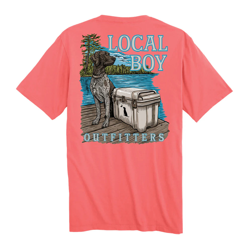Local Boy Lakeside Graphic T-Shirt - Comfortable Casual Tee for Men - Perfect for Outdoor Adventures & Relaxing by the Lake