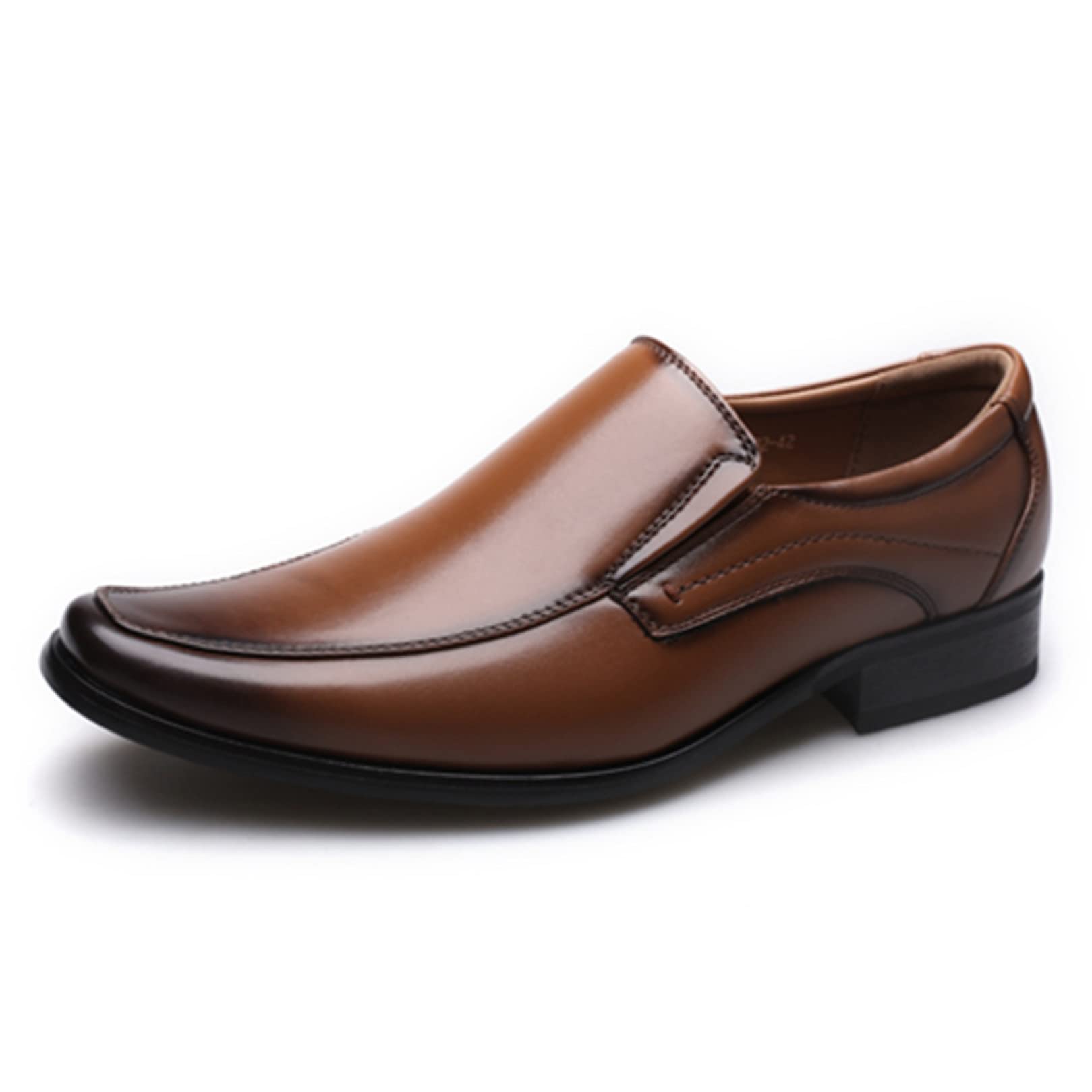 **Men's Classic Leather Loafers - Business Dress Shoes for Office, Wedding & Formal Events - Slip-On Comfort in Black & Brown - Perfect for Professional & Elegant Occasions**
