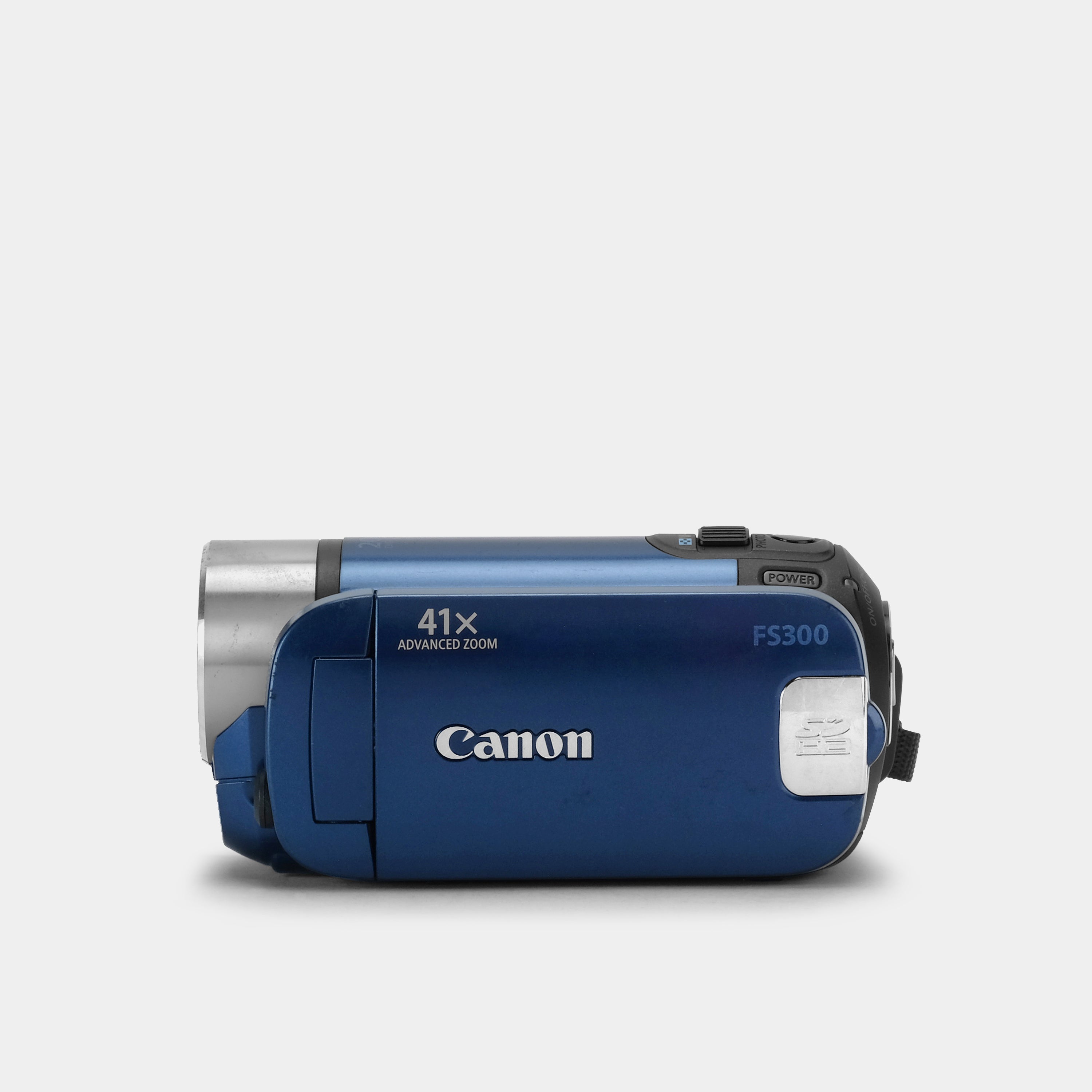 Canon FS300 Blue Digital Video Camcorder - Full HD 1080p Camcorder with 32x Optical Zoom, Image Stabilization & 3