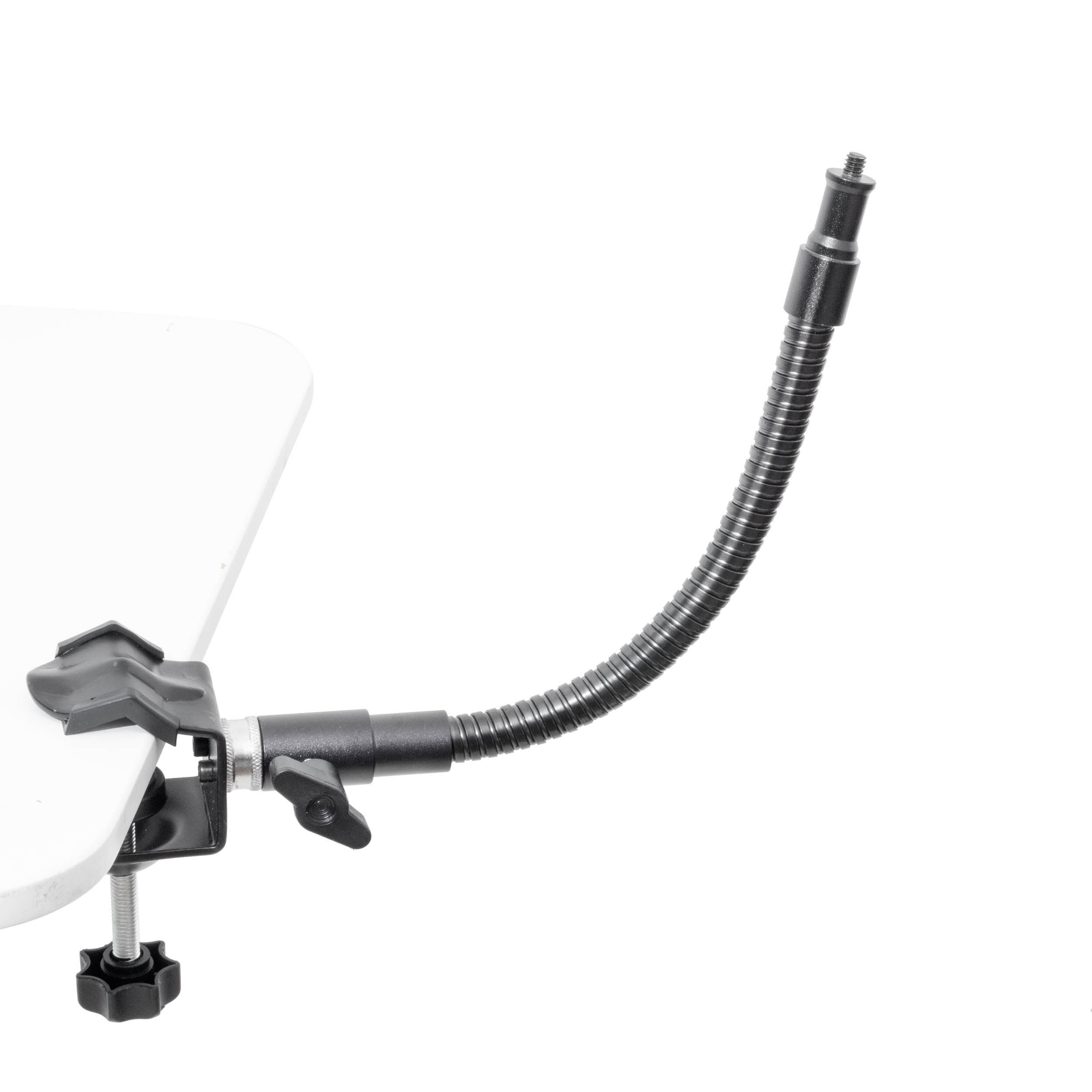 Heavy Duty Flexible Arm with C Clamp - Adjustable Gooseneck Mount for Phone, Tablet, Camera, Light - Perfect for Studio, Vlogging, and Home Office Use