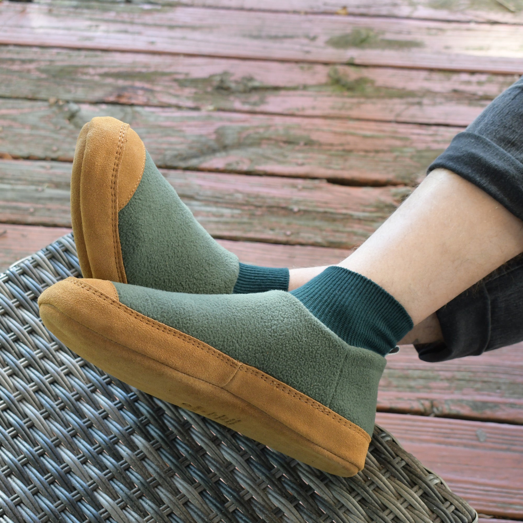 Men's Polar Pair Short Slipper Socks with Cloud Cushion® - Ultra Soft & Warm Winter House Slippers for Indoor Comfort - Perfect for Lounging, Relaxing at Home