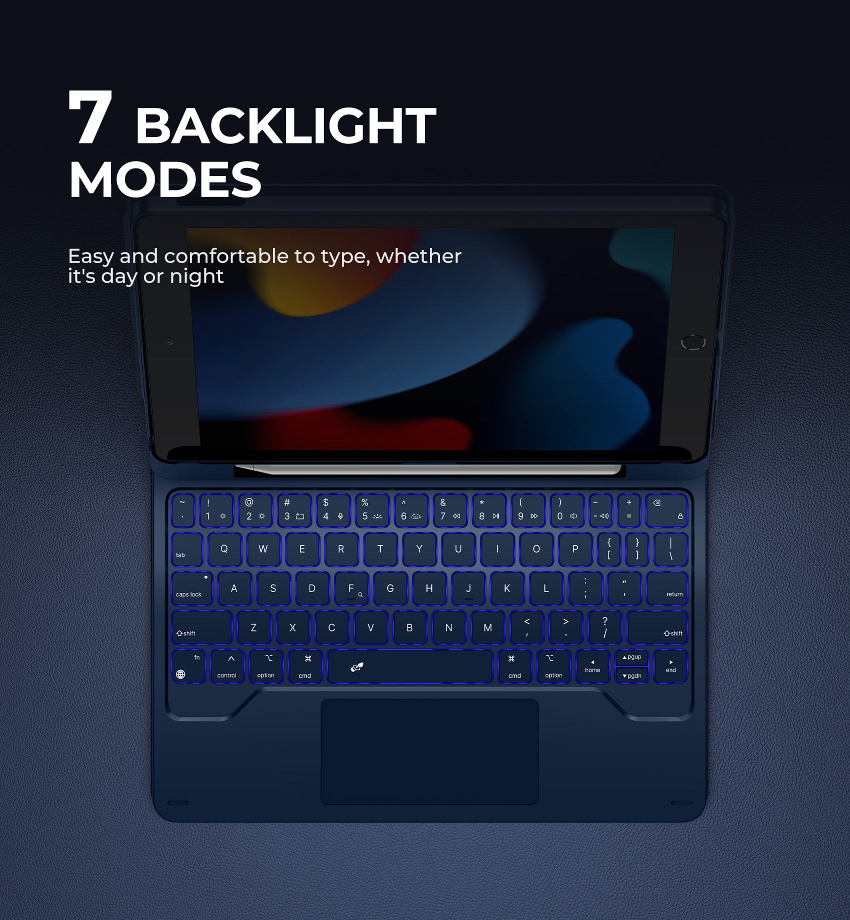 Dexnor Magnetic Keyboard Case for iPad 9th/8th/7th Generation 10.2 inch - Floating Cantilever Stand, Magic Style Protection | Perfect for Work, Study & Travel