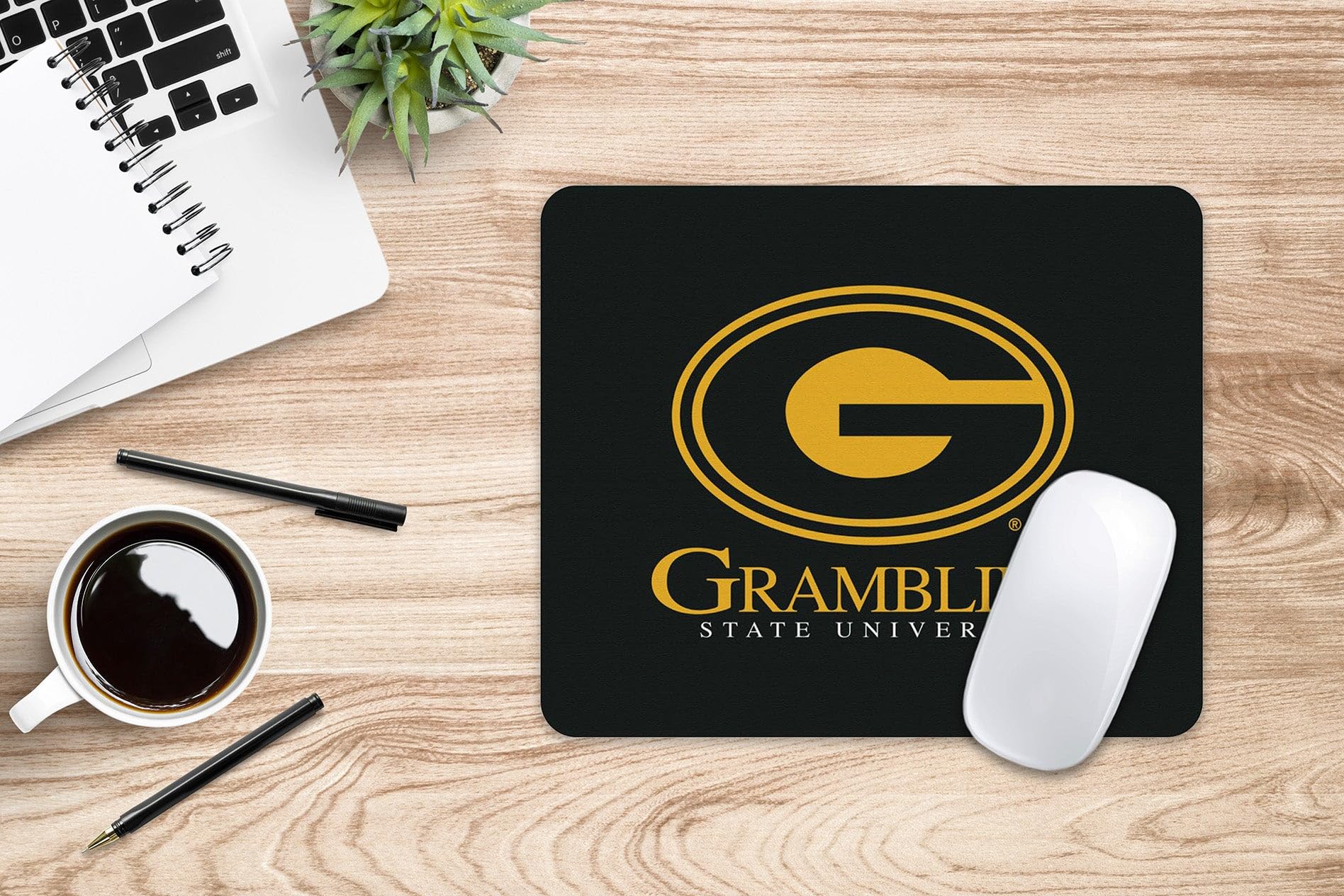 Grambling State University Mouse Pad - Non-Slip Fabric Gaming Mouse Mat with Floral Pink Design for Office, Gaming & Home Use