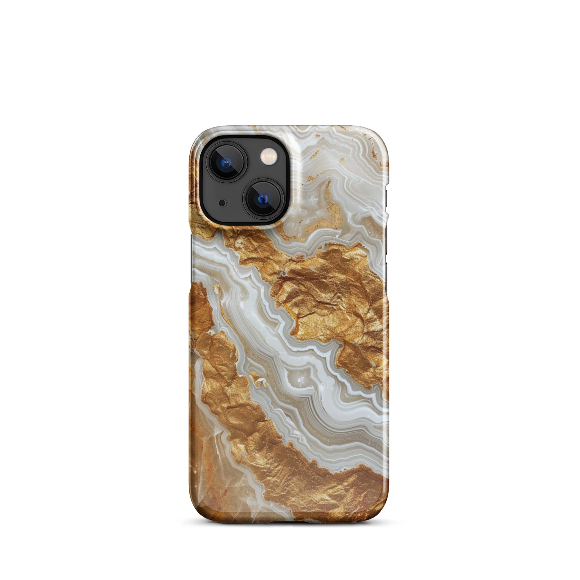 Premium Agate Snap Case for iPhone 14/13/12/11 Pro Max - Durable Protective Cover with Stylish Stone Pattern - Perfect for Everyday Use, Travel & Outdoor Activities