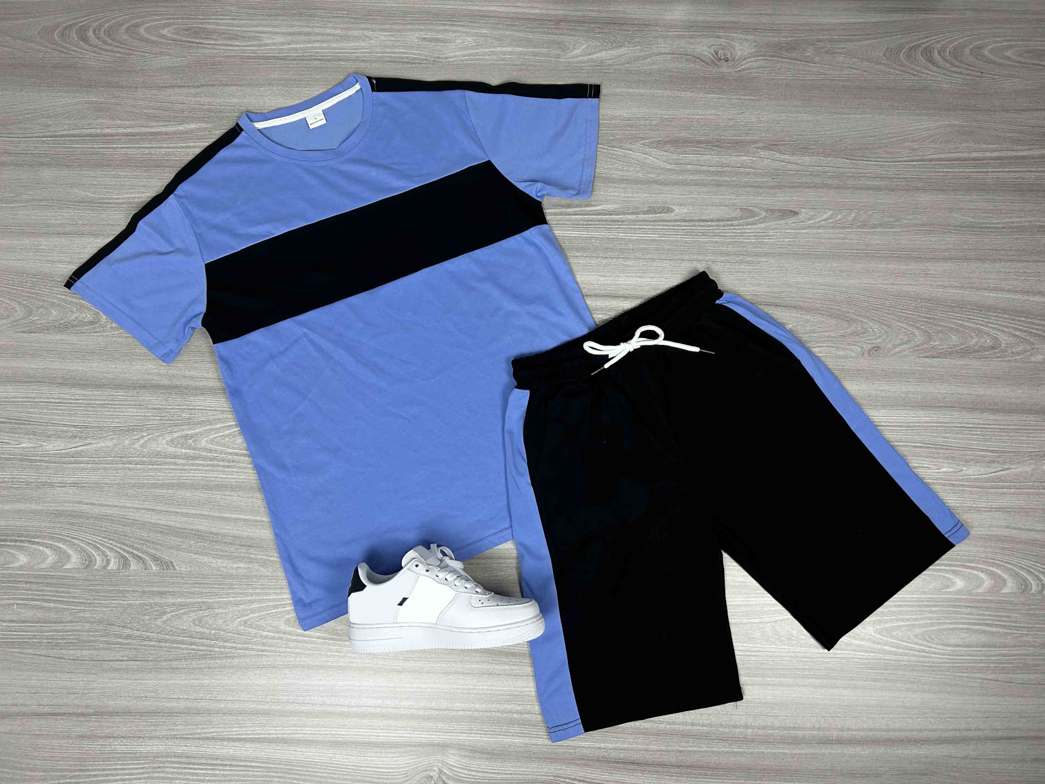 Men's Casual Short Sleeve T-Shirt & Athletic Shorts Set - Comfortable Summer Outfit for Gym, Running, and Everyday Wear