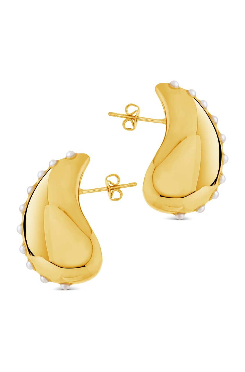 Raze Pearl Studded Drop Earrings for Women - Elegant Dangle Earrings for Party, Wedding & Evening Wear
