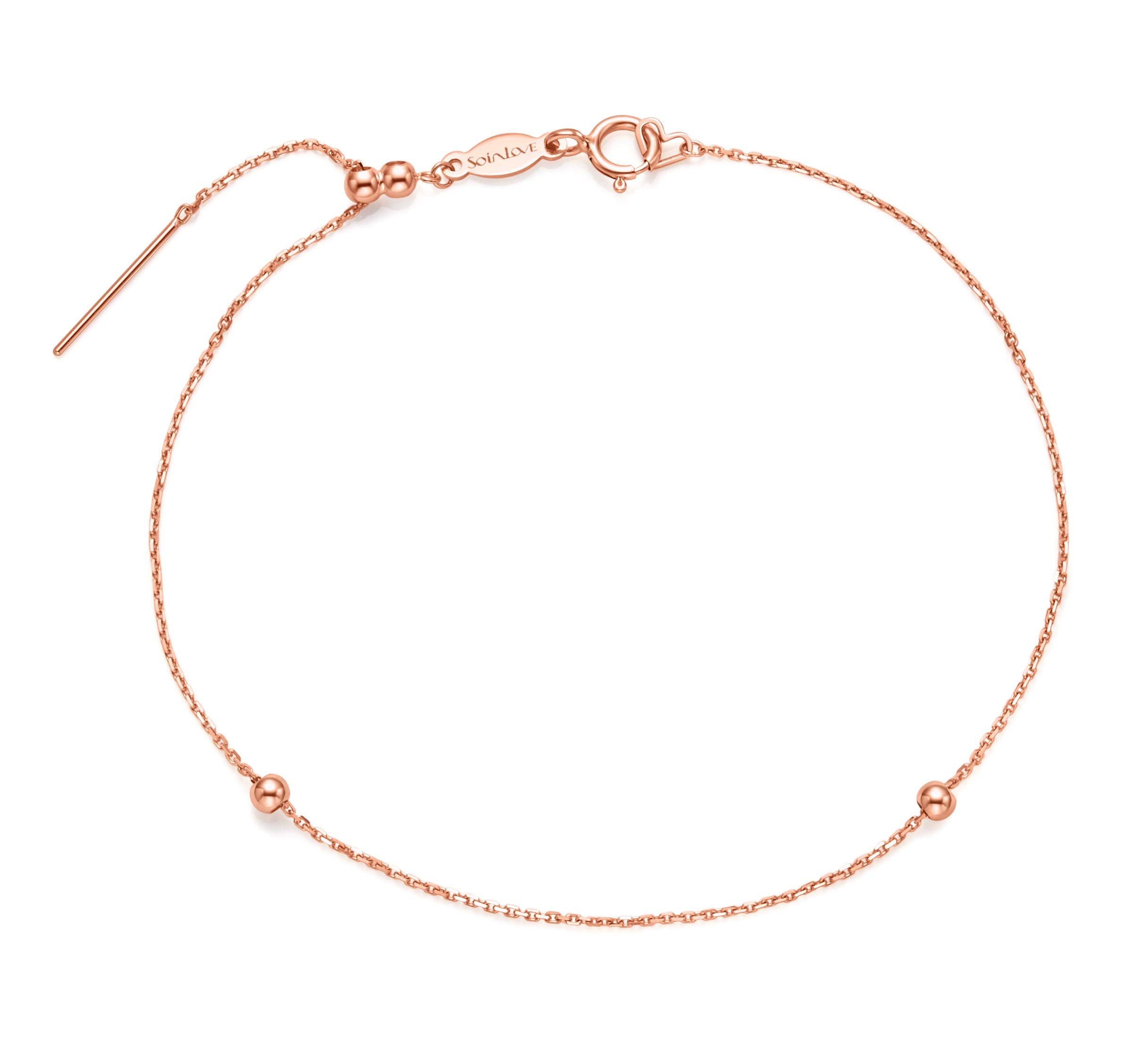 18K Rose Gold Extra Thin Bracelet Chain - Chow Tai Fook So-in-Love Collection | Dainty & Elegant Jewelry for Women, Perfect for Weddings, Anniversaries & Everyday Wear