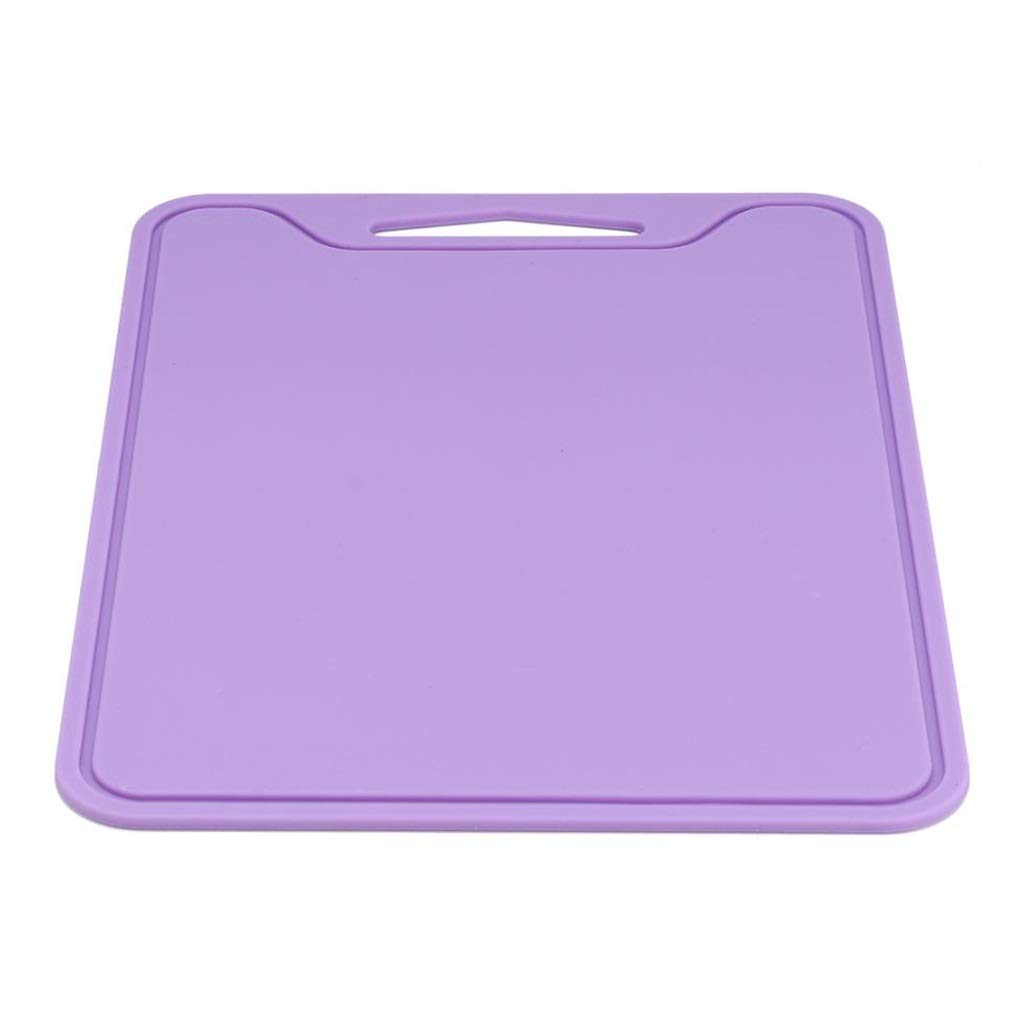Premium Purple Silicone Cutting Board - Food Grade Flexible Chopping Mat & Kitchen Accessory for Meat, Vegetables & Fruits | Non-Slip, Dishwasher Safe | Ideal for Home Cooking, Meal Prep & Professional Kitchens