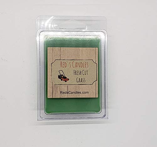 Red's Candles | Premium Soy Wax Melts | Fresh Cut Grass Scent | Perfect for Home Aromatherapy & Relaxation