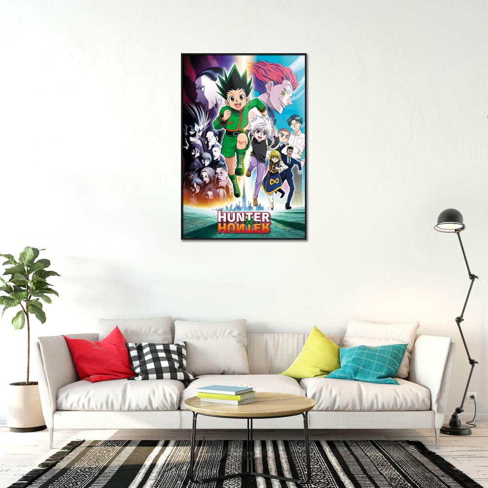 Hunter X Hunter Anime Poster - Framed Manga Art Print for Home & Office Decor | Perfect for Anime Fans & Gift Giving