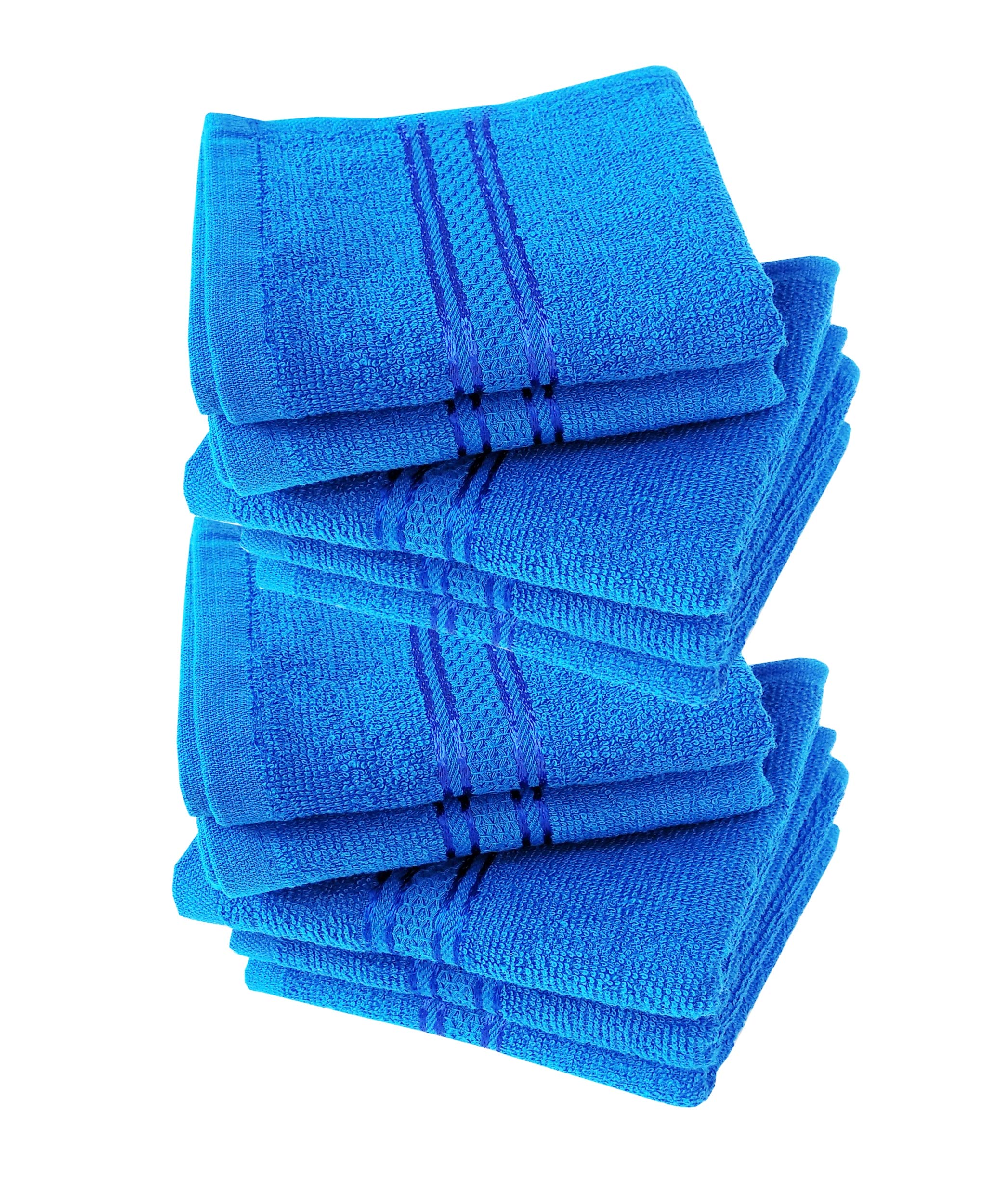 Space Fly SILVERLINE Love Touch Ultra Soft 300 GSM 100% Cotton Hankies - Premium Face Towels & Handkerchiefs (10-Pack) for Daily Use, Travel & Gentle Skin Care