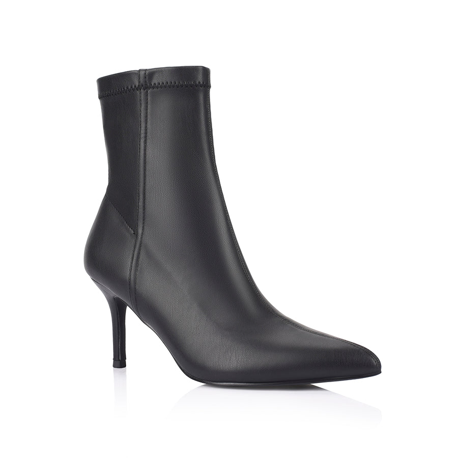 Bella Stretch Ankle Boots for Women - Comfortable Black Stretch Boots for Casual Wear & Winter Fashion