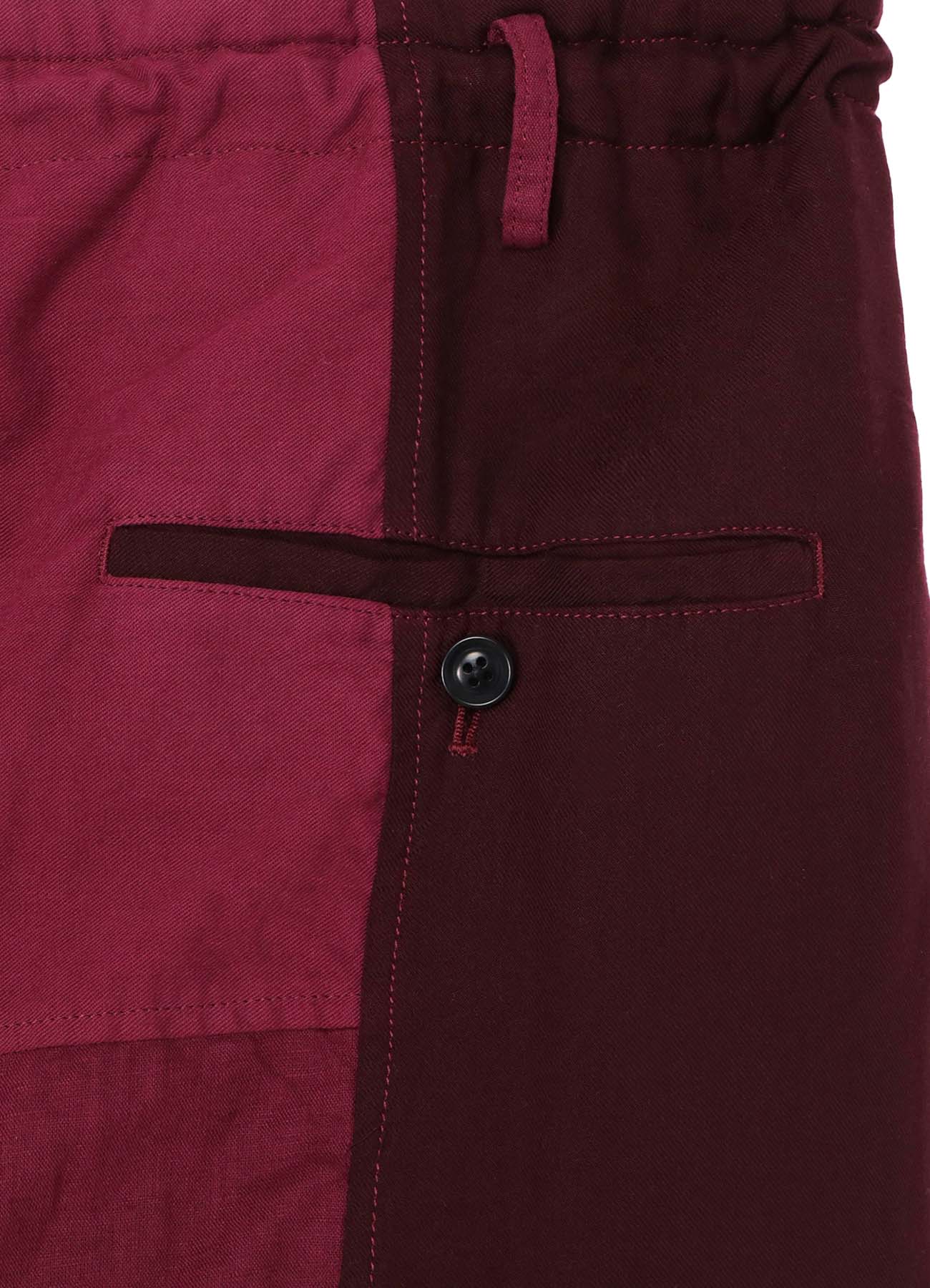 Cubism Patchwork Product Dyed Side Tape Salouel Pants - Trendy High Waist Loose Fit Trousers for Women | Casual Streetwear & Boho Fashion Outfits