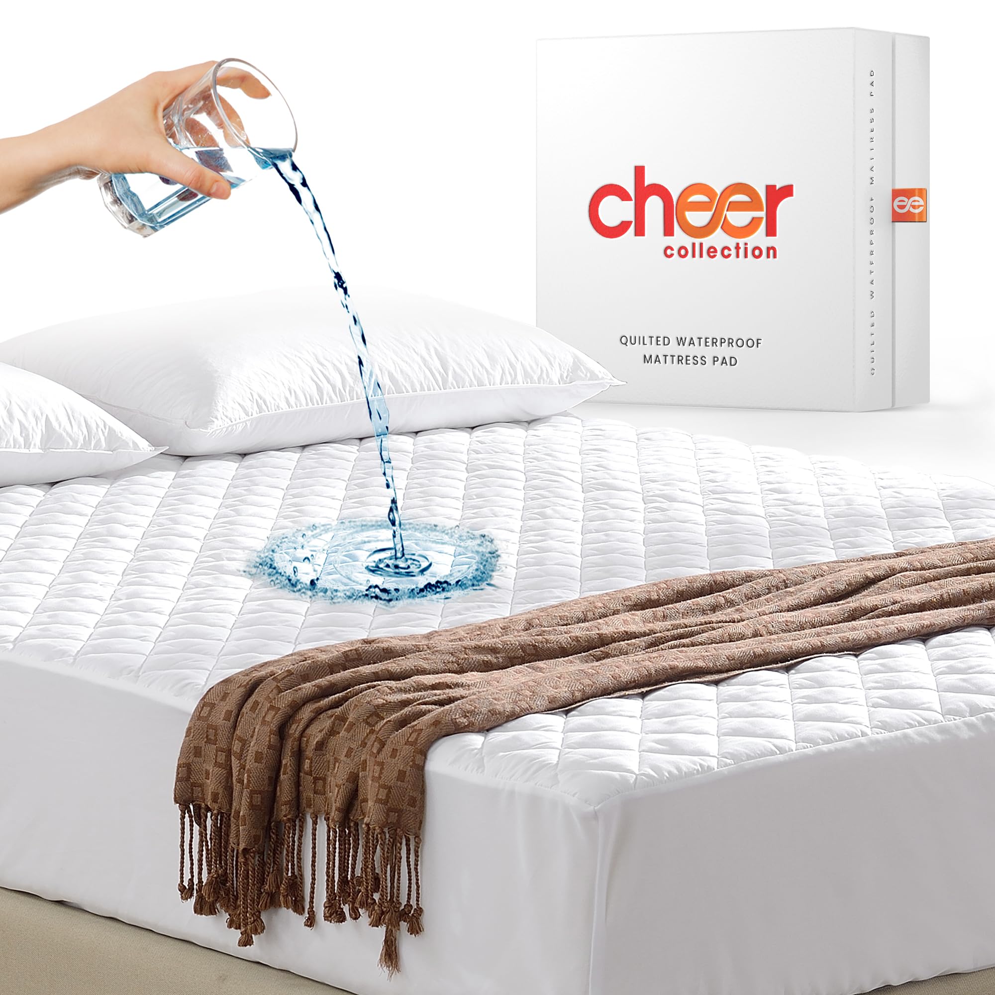 Waterproof Mattress Protector for Adults, Kids & Pets - Twin Size - Ideal for Incontinence & Bedwetting Protection