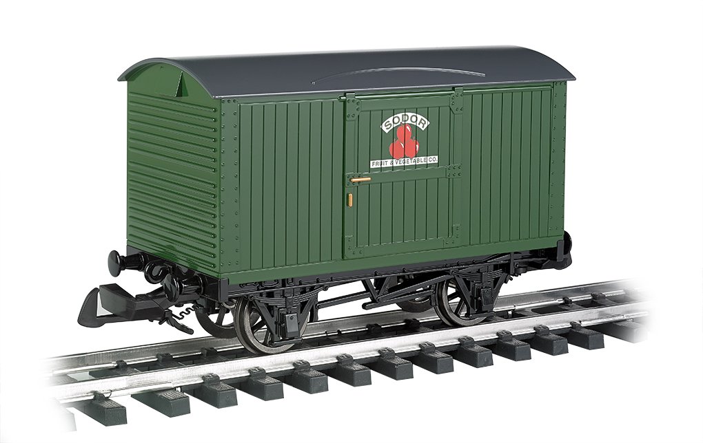 Thomas & Friends Train Rolling Stock Box Van - Sodor Fruit & Vegetable Large Scale Model Toy for Kids | Perfect for Collectors & Railway Play Scenes
