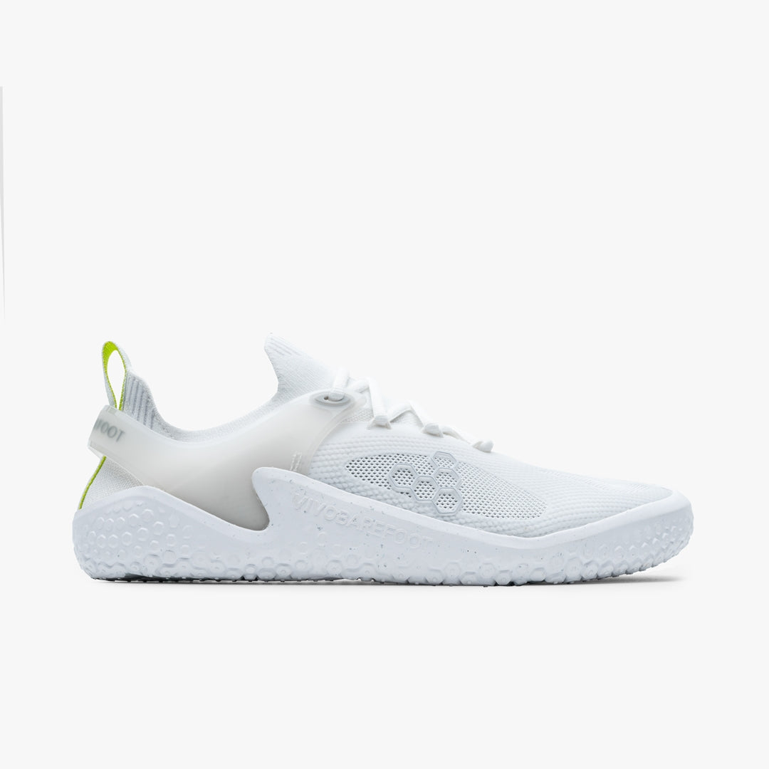 Vivobarefoot Women's Motus Strength Barefoot Shoes - Lightweight Minimalist Training Shoes for CrossFit & Gym Workouts in Bright White Grey