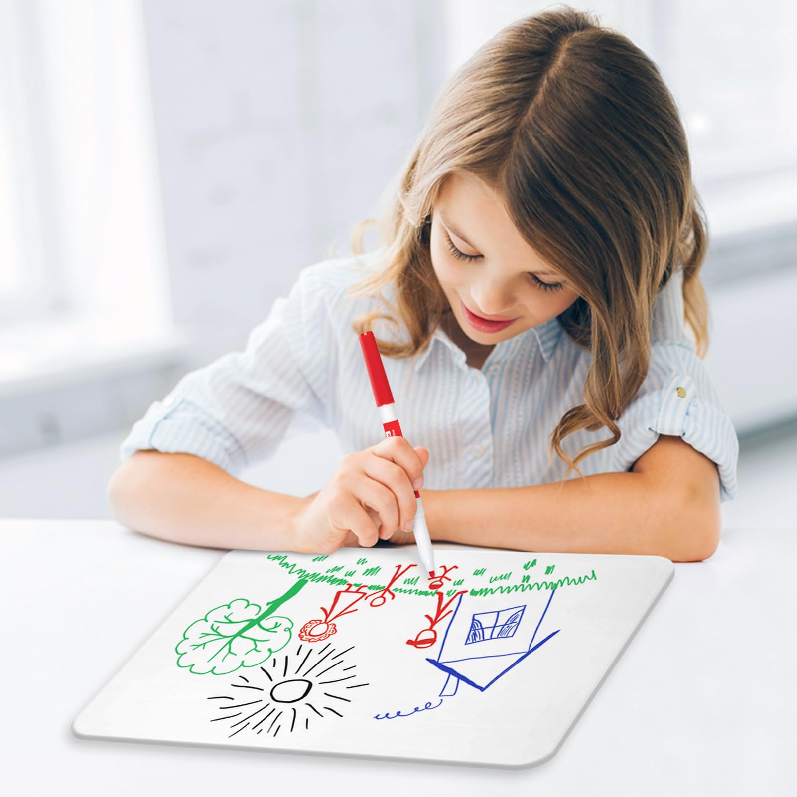 Double Sided Dry Erase Grid Whiteboard - 9