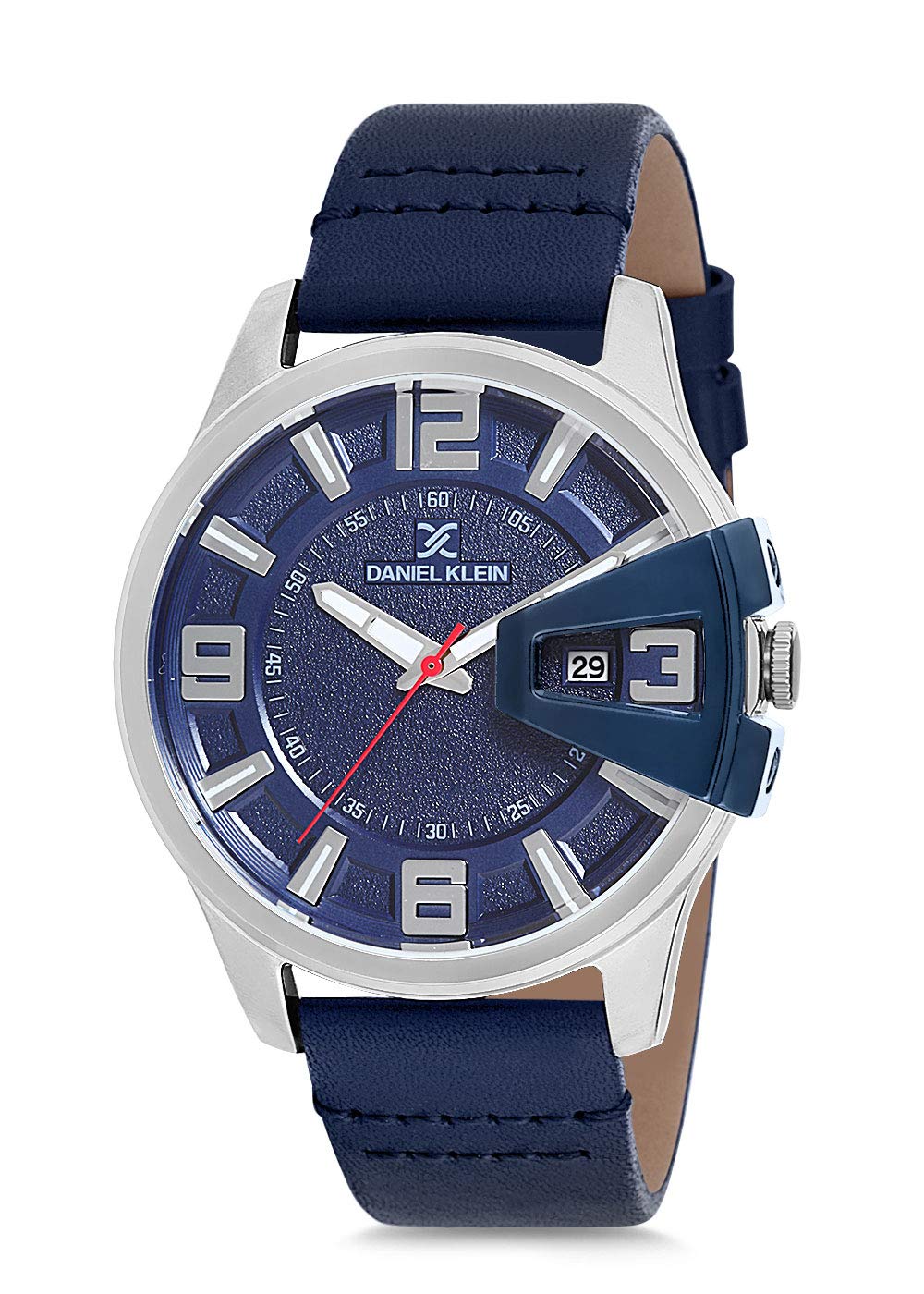 Daniel Klein Men's Watch - Italian Leather Band, 45mm Analog, Japanese Quartz for Business & Casual Wear