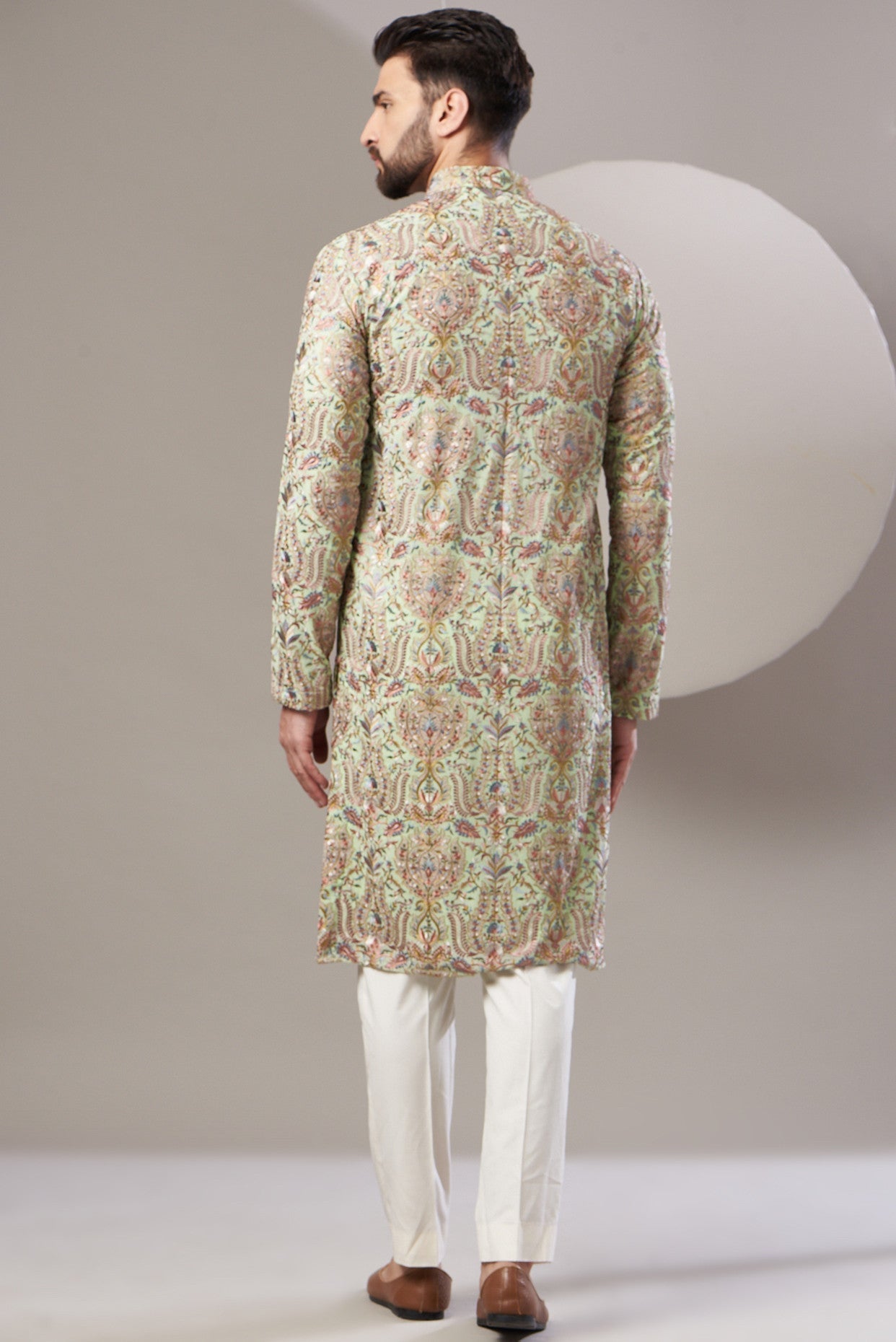Elegant Multi-Embroidered Chikankari Kurta for Women - Traditional Indian Handcrafted Tunic Top - Perfect for Festivals, Weddings & Casual Wear