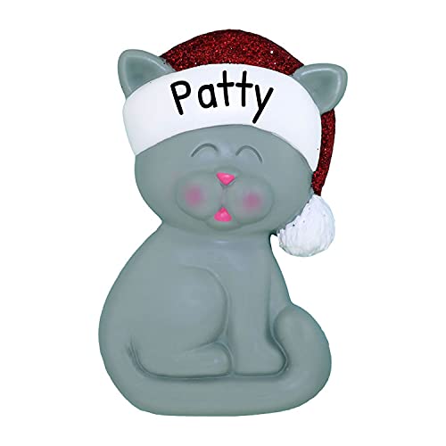Gray Christmas Cat