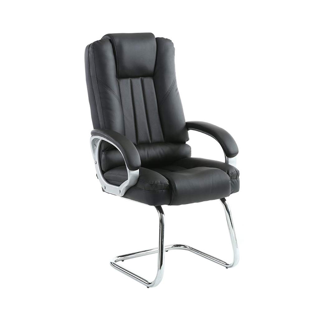 H-W-H Ergonomic Pedal Game Chair - Adjustable Office Chair with Footrest, Easy to Install & Clean - Computer Desk Chair for Gaming, Work, Study - Perfect for Home Office, Student Dorm, Hotel Lounge (Black, 49x46x112cm)