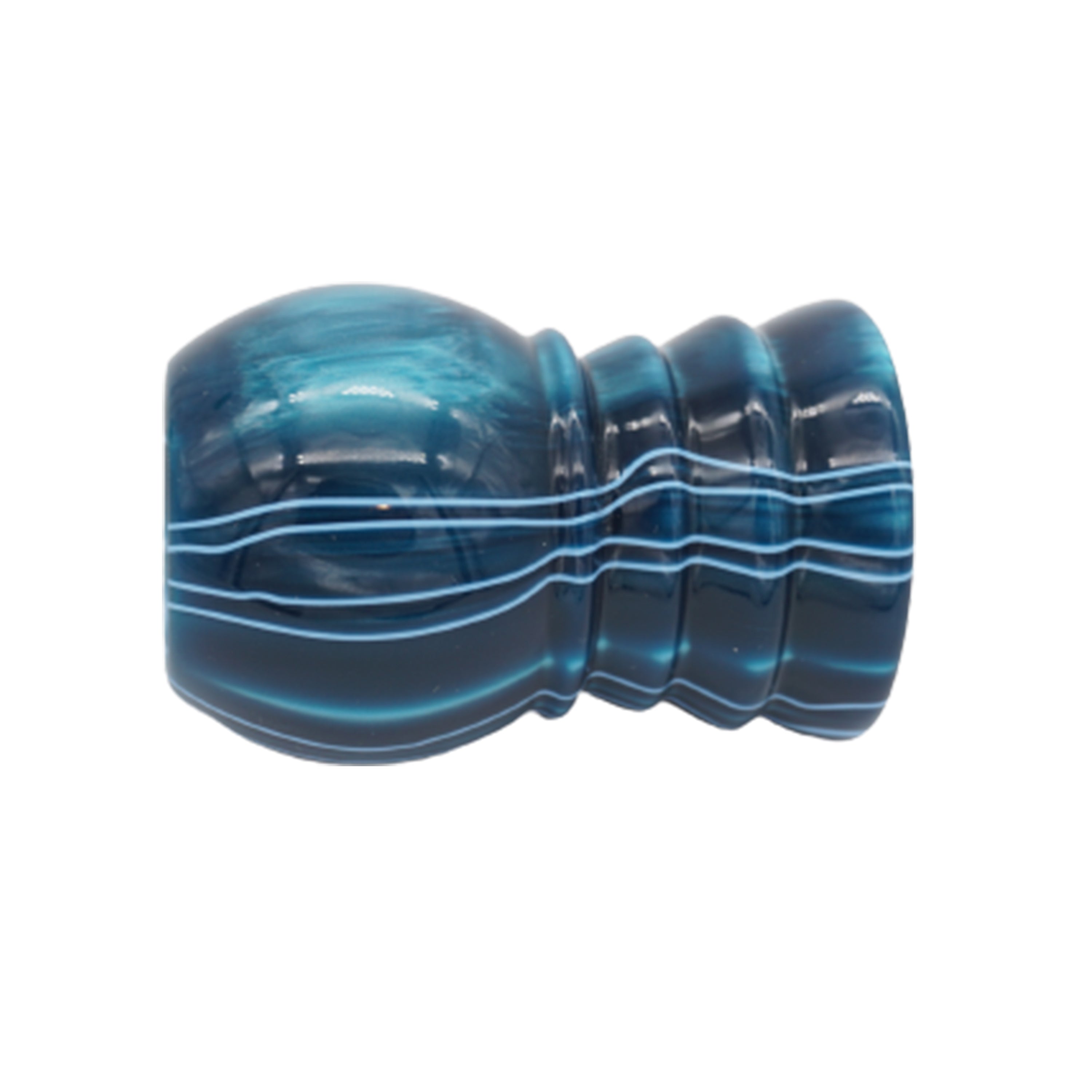 Premium Ocean Waves Handcrafted Shaving Brush Handle - Fits 24mm & 26mm Knots - Perfect for Wet Shaving & Grooming Gifts - Luxury Bathroom Accessory for Men