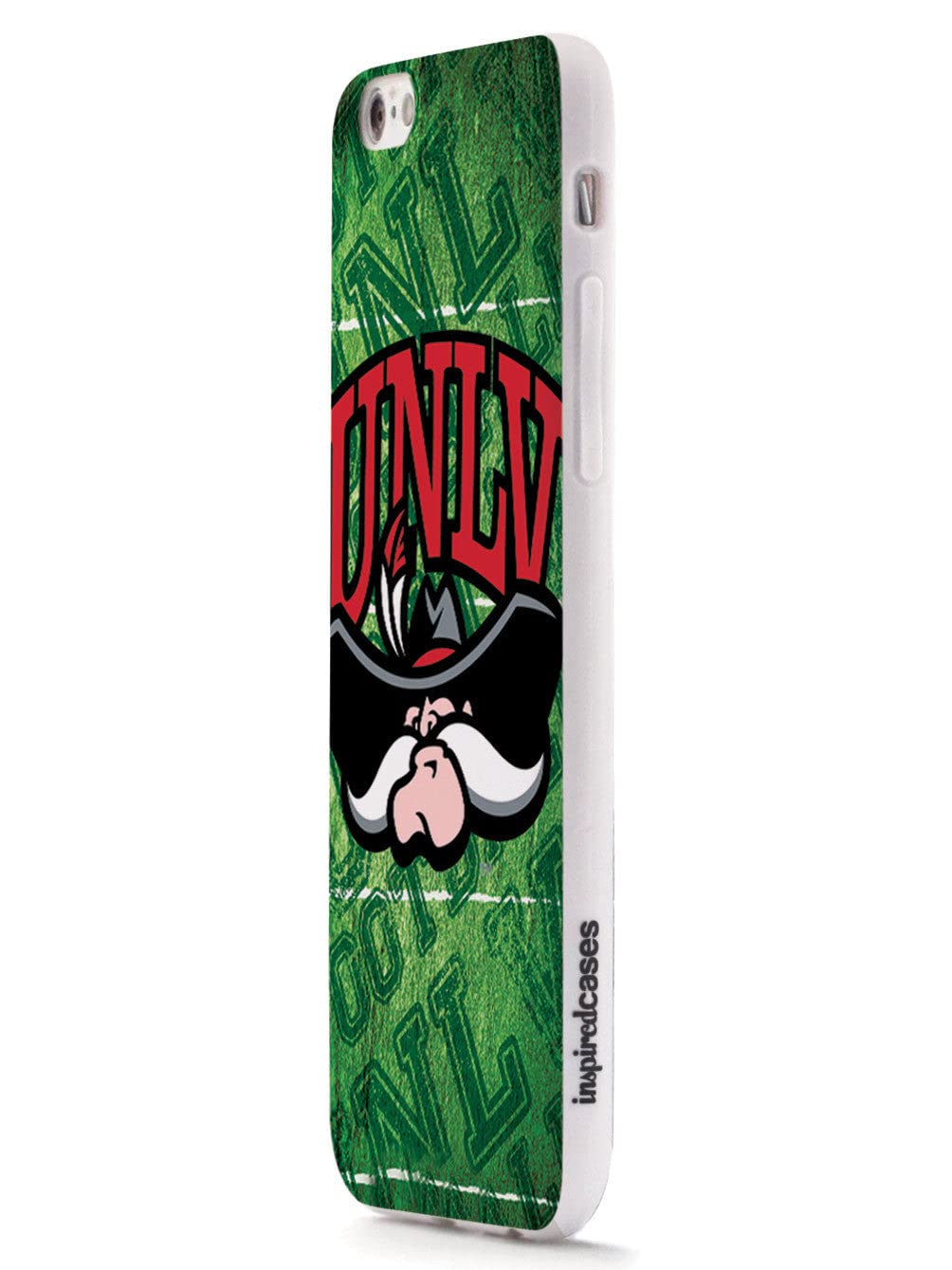 3D Textured UNLV Rebels Football iPhone 15 Pro Case - Shockproof Rubber Bumper Protective Cover for Apple iPhone 15 Pro - Perfect for Game Days & Campus Life